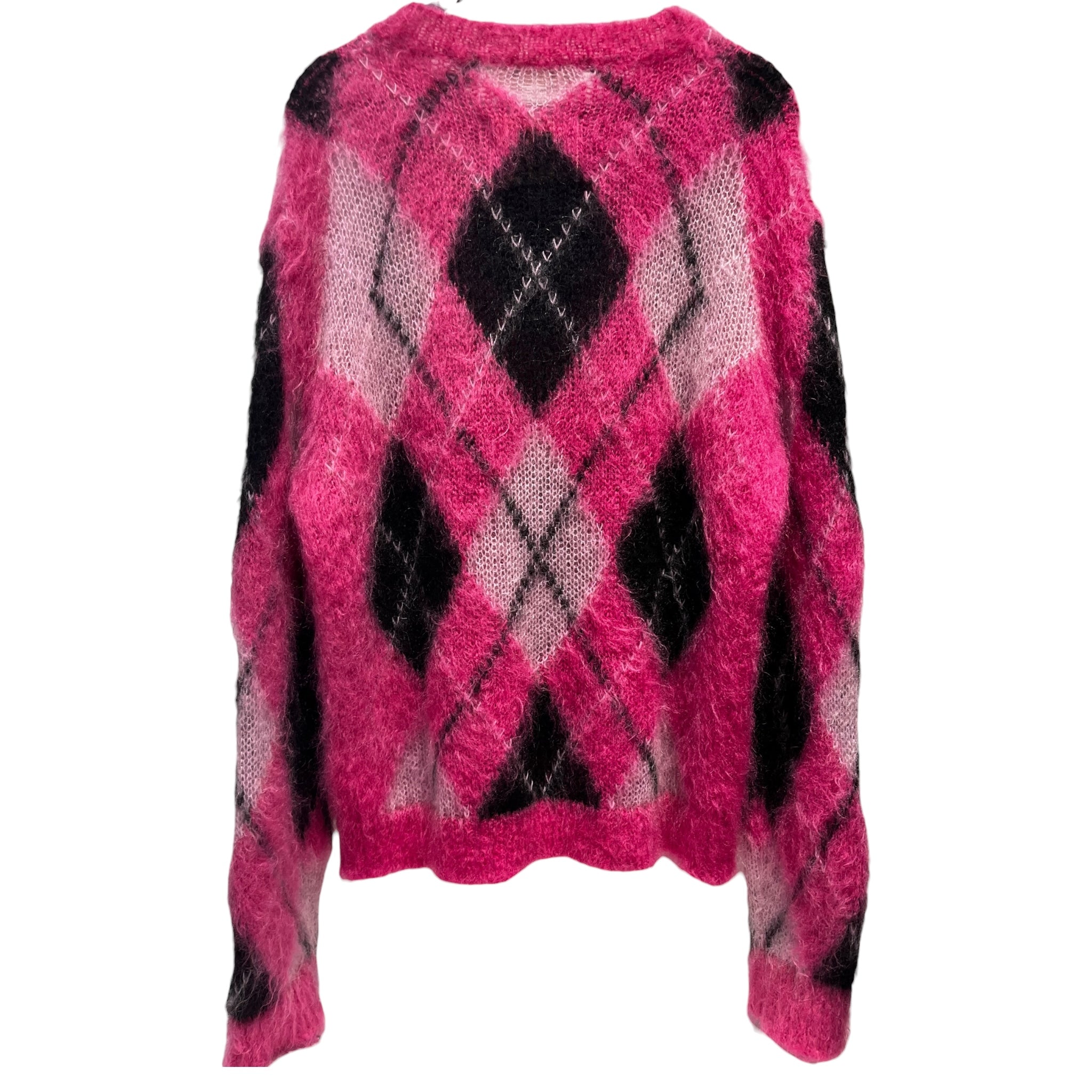 MARNI/Heavy Sweater/52/Plaid/PNK/FUZZY WUZZY MOHAIR view 2