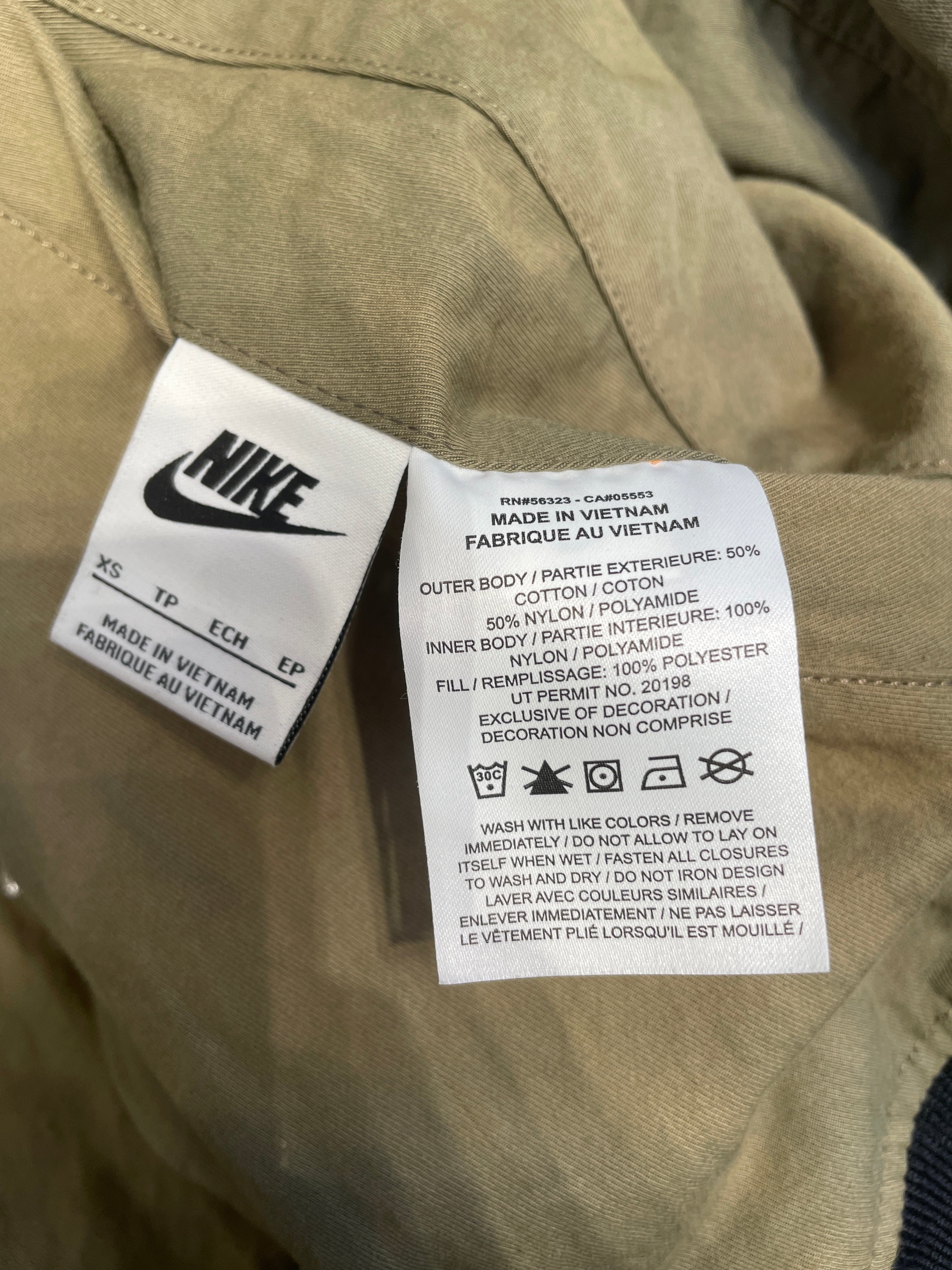 STUSSY/NIKE/Jacket/XS/Cotton/GRN/Reversable view 4
