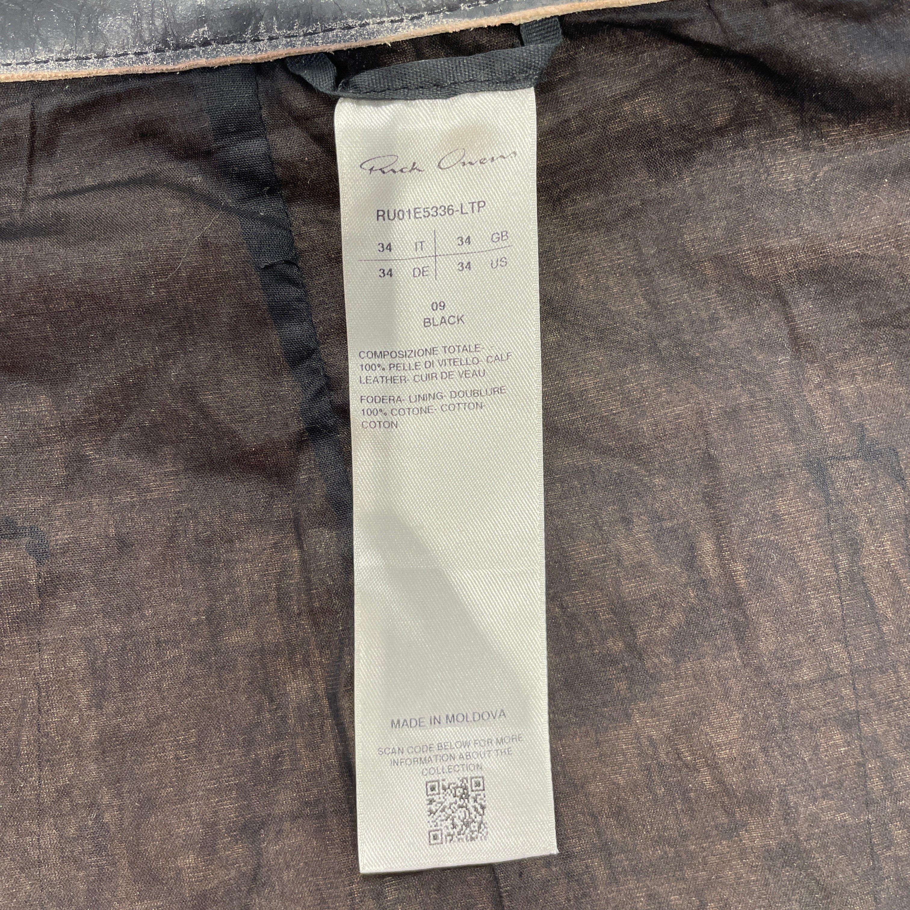 Rick Owens/Pants/34/Leather/BLK/Bolan Leather Pants HWD SS25 view 4