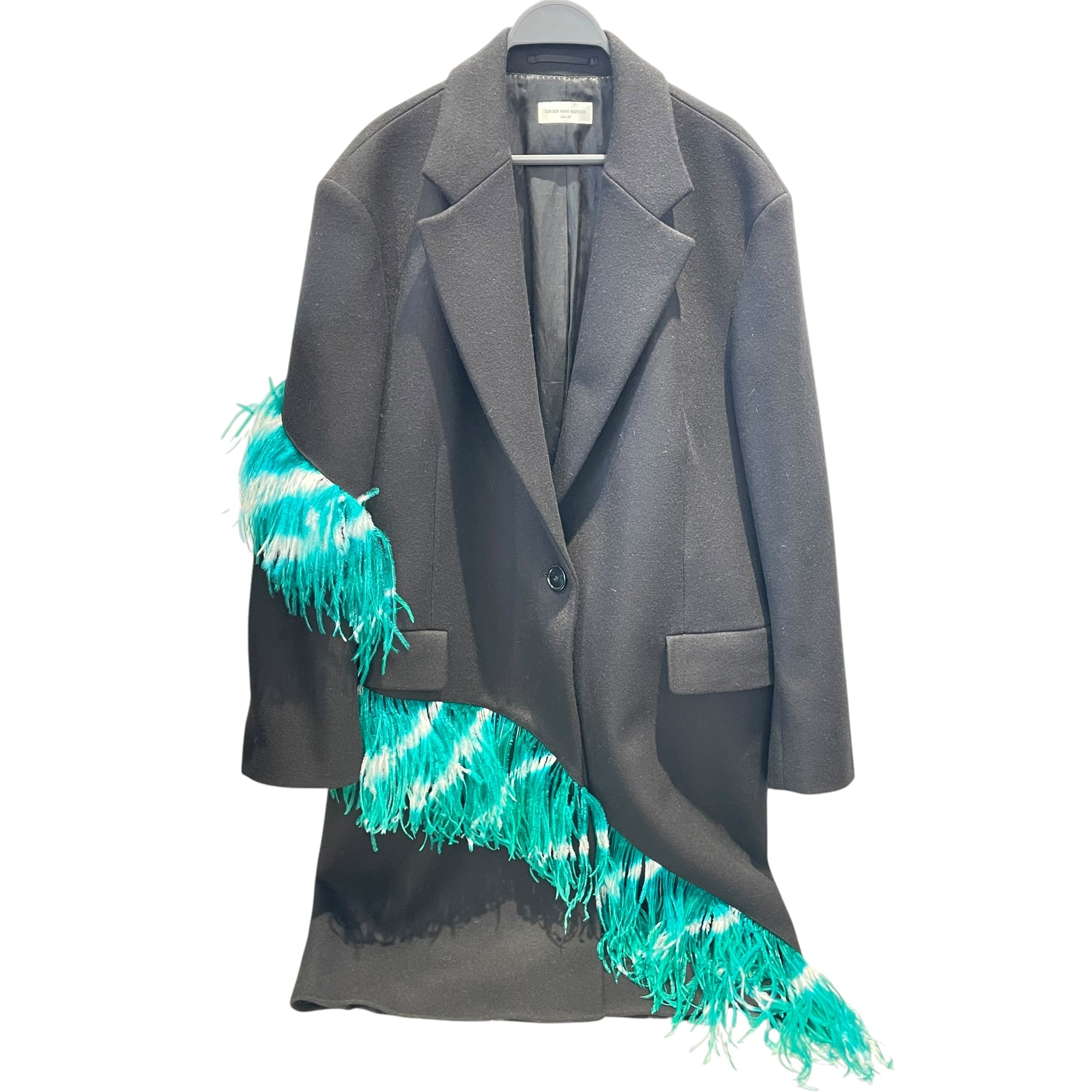 DRIES VAN NOTEN/Suits/Wool/BLK/Feather Wool Blazer view 1