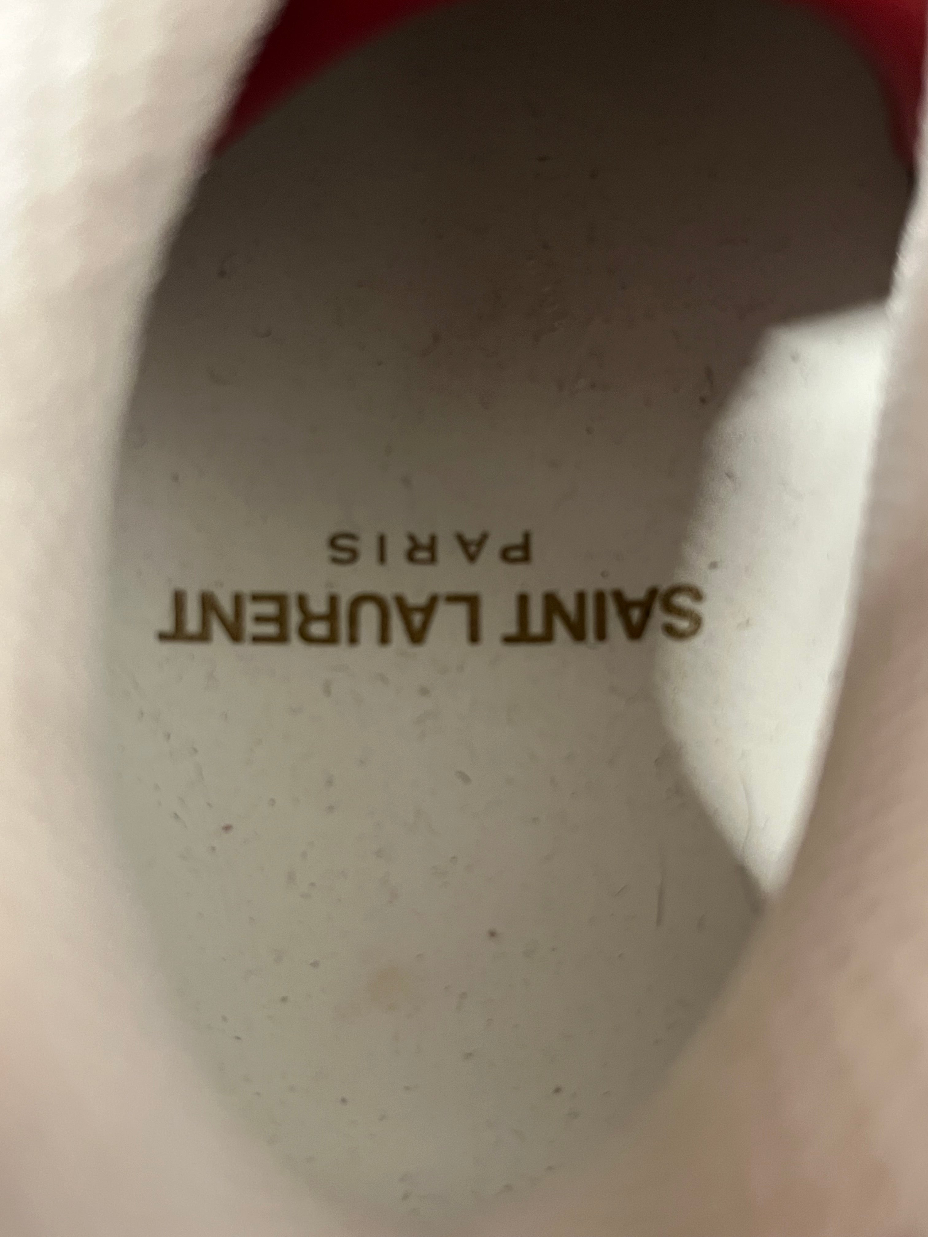 SAINT LAURENT/Low-Sneakers/US 7.5/Leather/WHT/ view 4