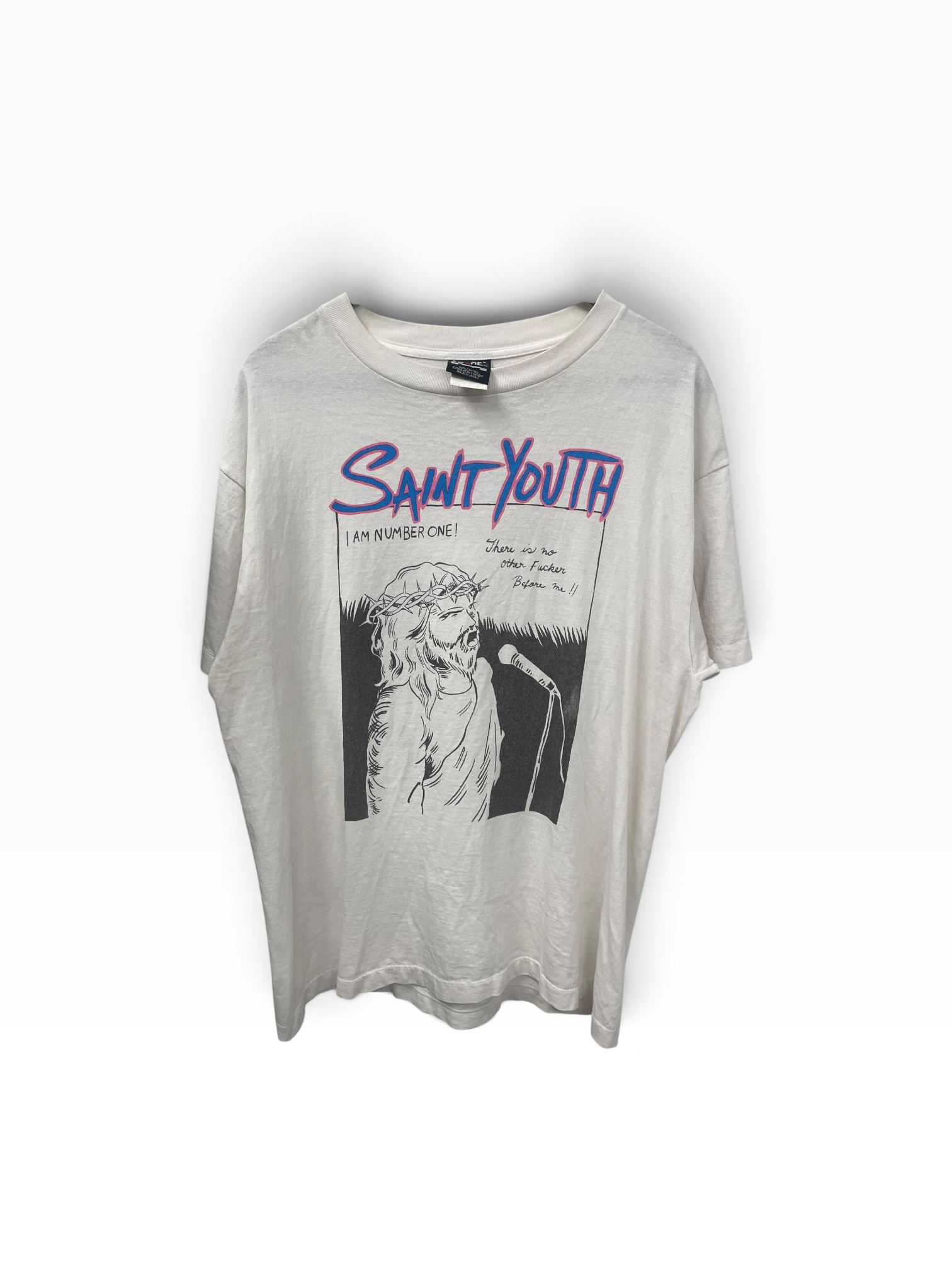 SAINT MICHAEL/T-Shirt/XXL/Cotton/WHT/All Over Print/ view 1