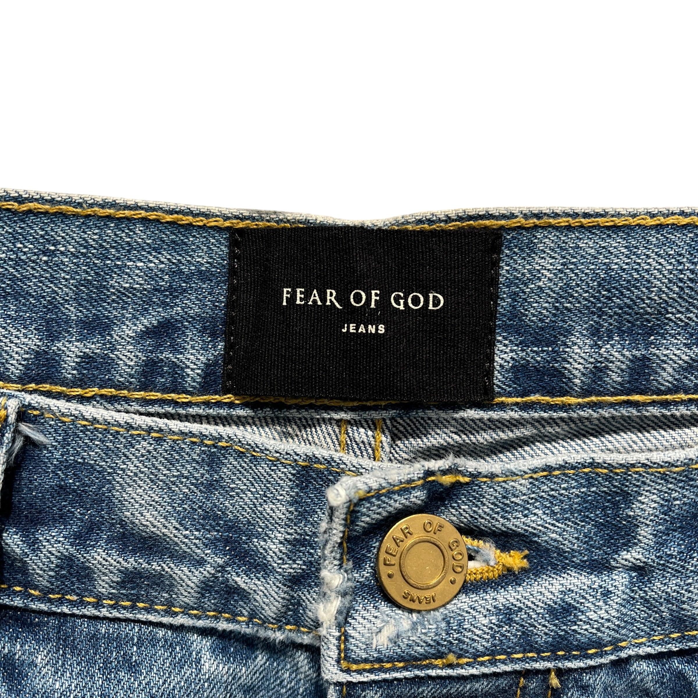 FEAR OF GOD/Pants/34/Denim/BLU/DARK WASH ZIPPERS ON ANKLES view 3