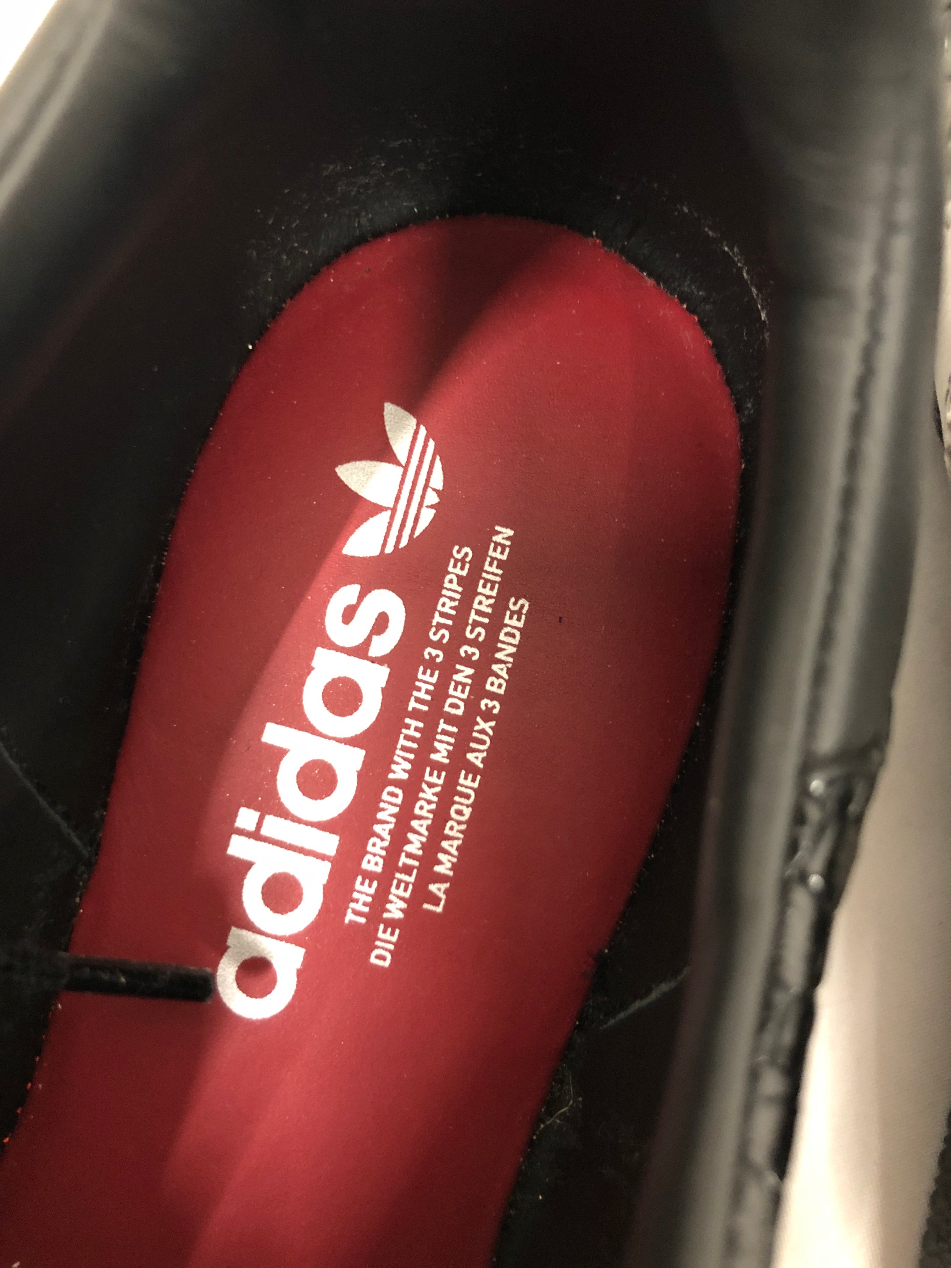 adidas/Low-Sneakers/US 9.5/Stripe/Polyester/BLK/Made in Italy Blk Croc view 4