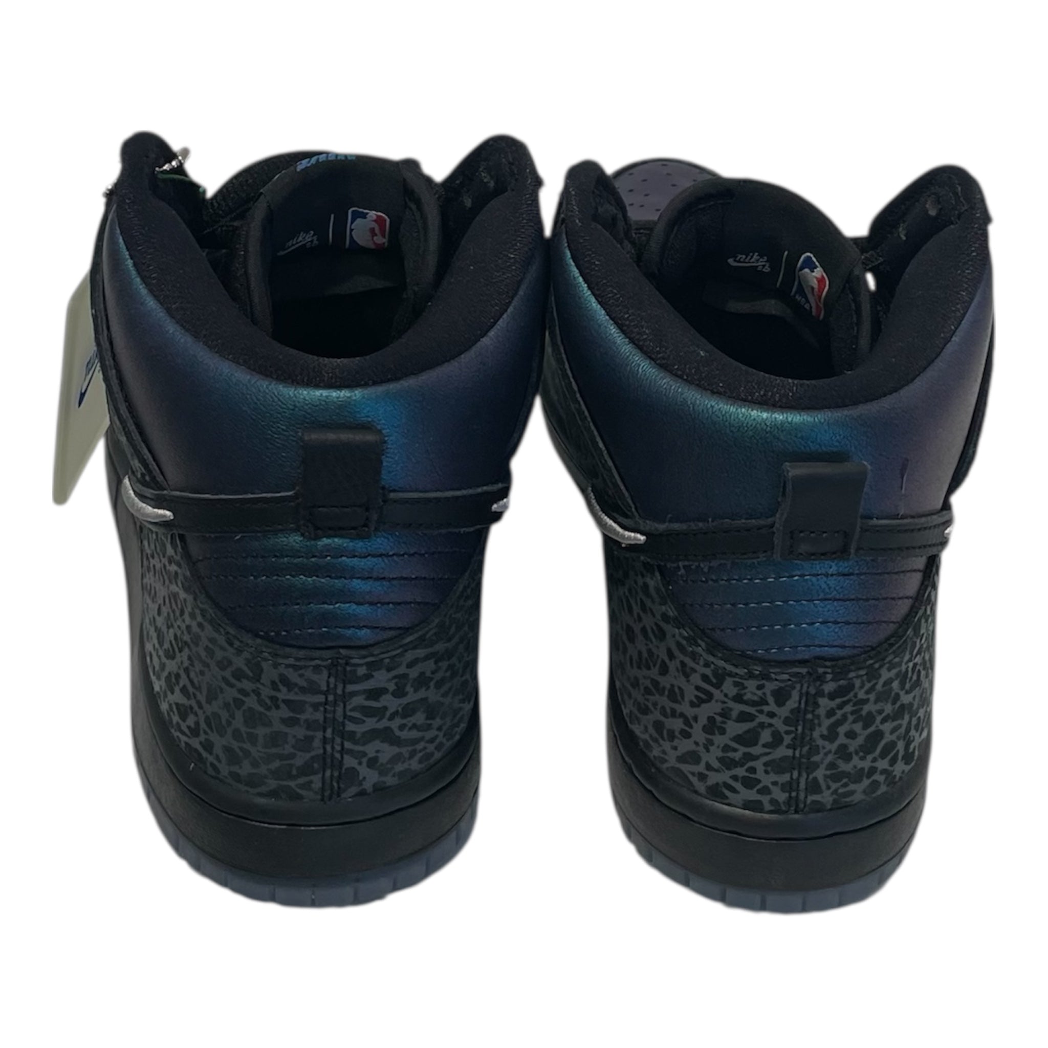 NIKE SB/Hi-Sneakers/US 8.5/Animal Pattern/Leather/IDG/Dunk High Pro "Black Hornet" view 2