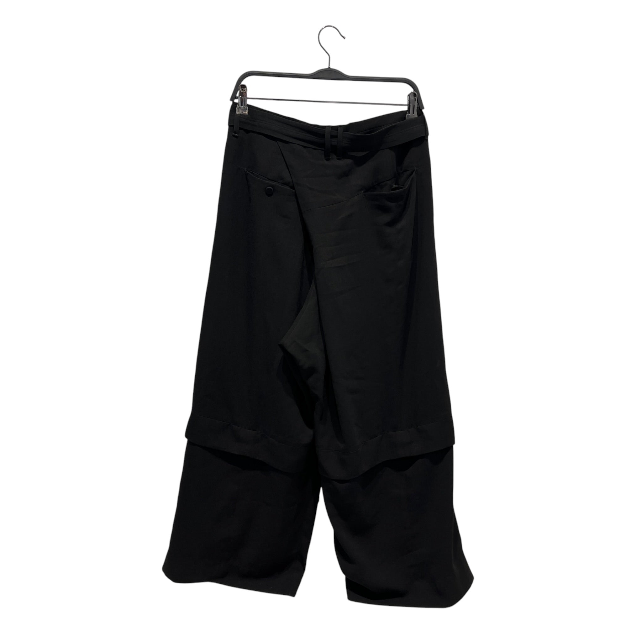 MA JULIUS/Pants/2/Nylon/BLK/wide leg slacks view 2