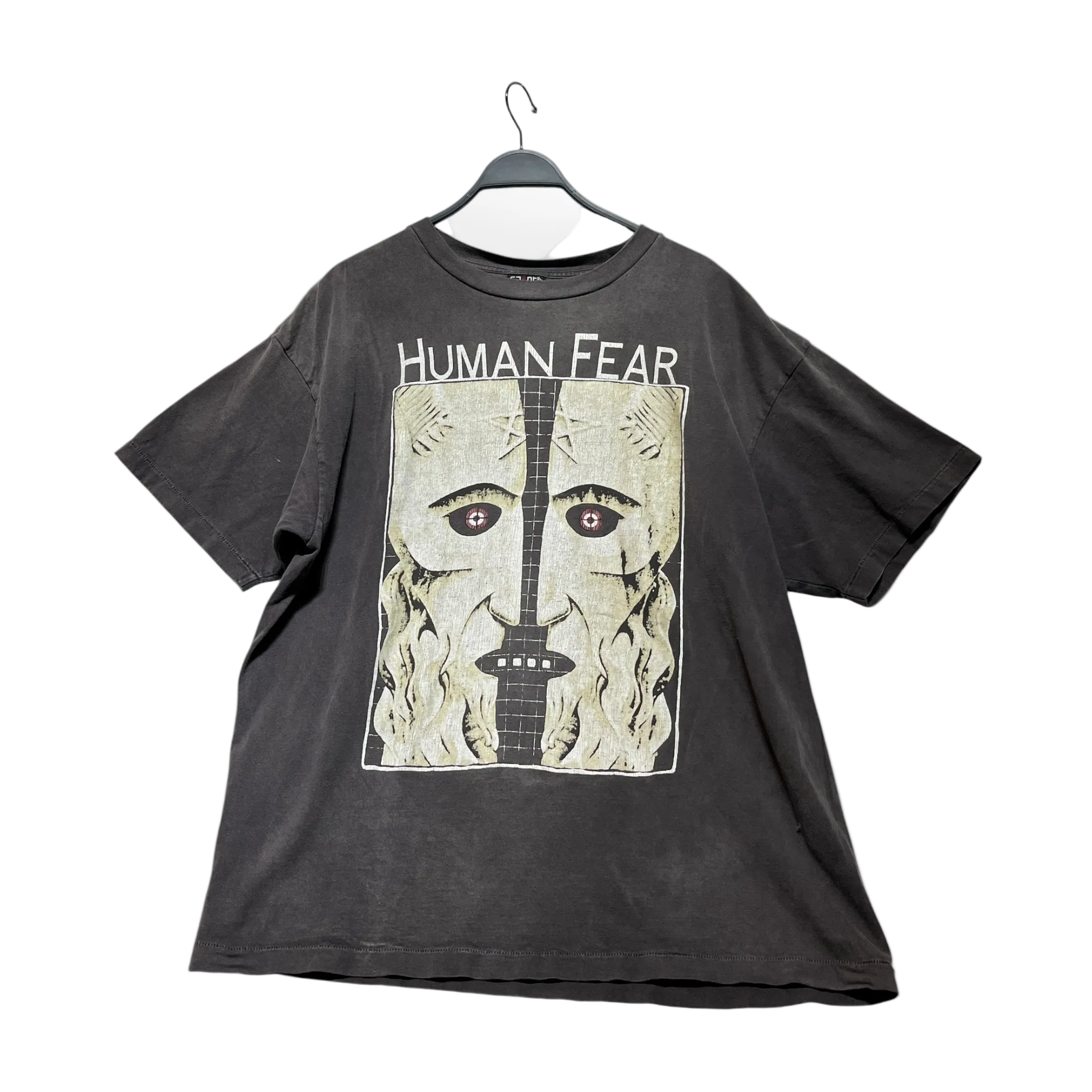 SAINT MICHAEL/T-Shirt/XXL/Cotton/GRY/human fear view 1
