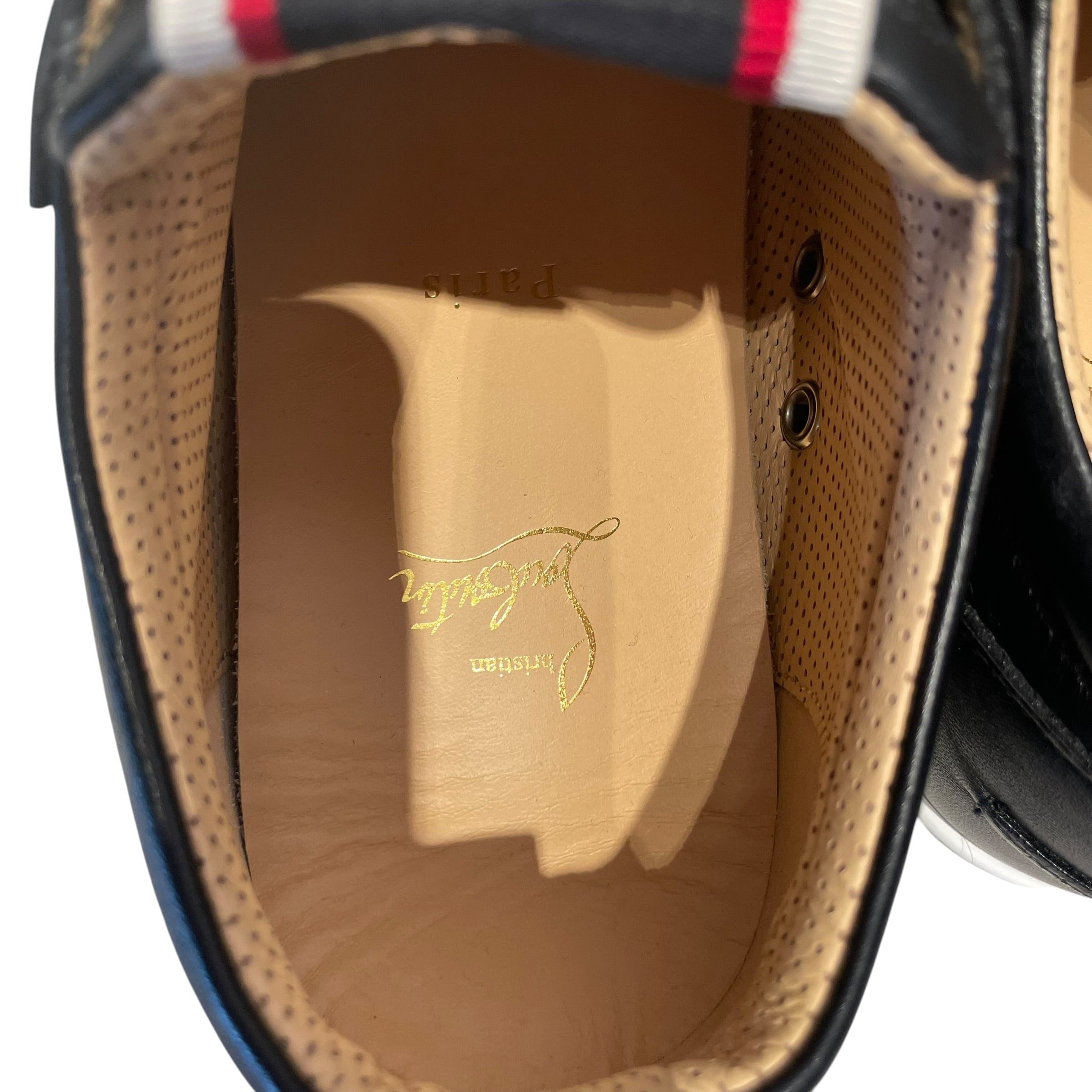 Christian Louboutin/Low-Sneakers/EU 42/Leather/BLK/F.A.V 'Fique A Vontade' view 3