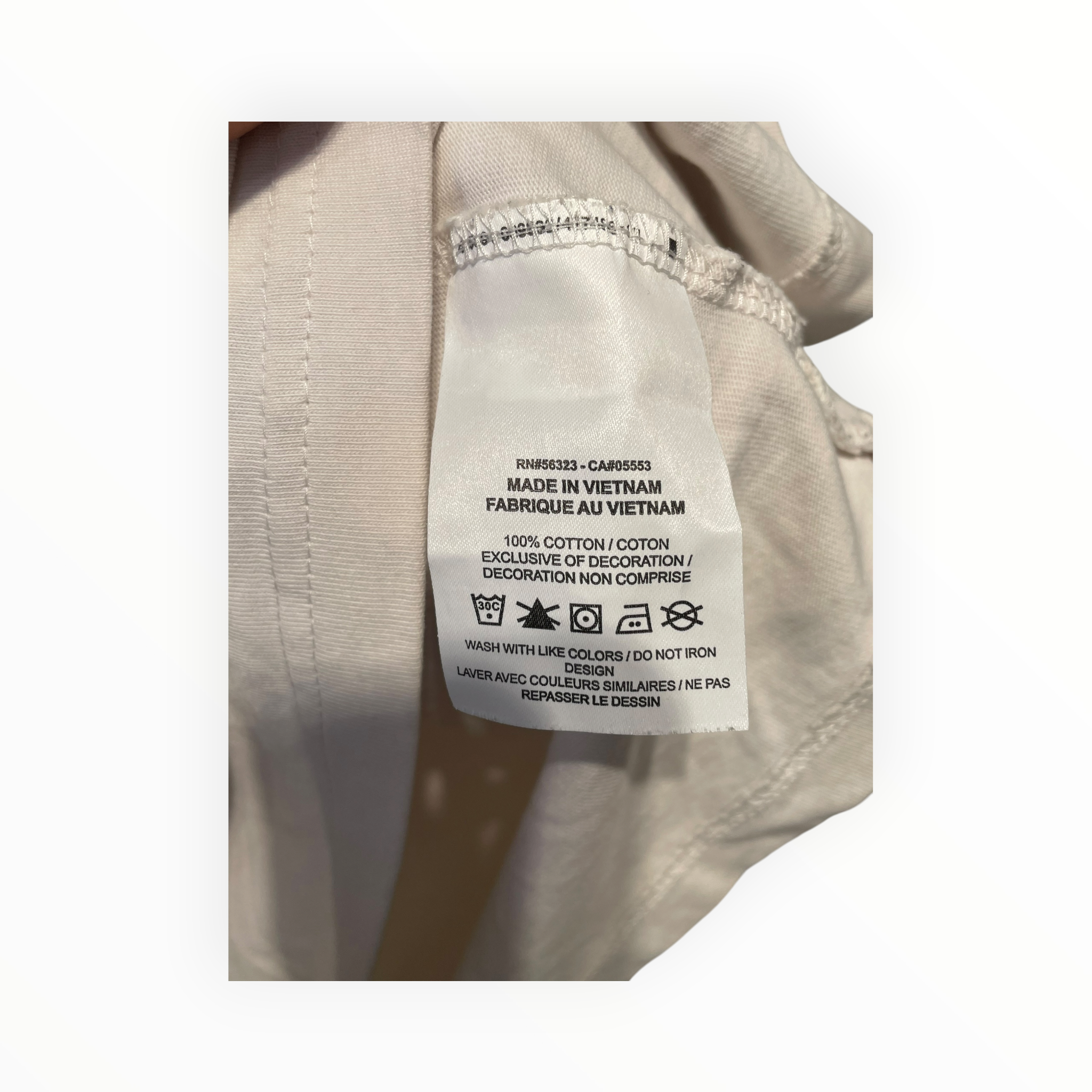 OFF-WHITE/T-Shirt/L/Cotton/WHT/Graphic/AIR JORDAN GRAPHIC view 4