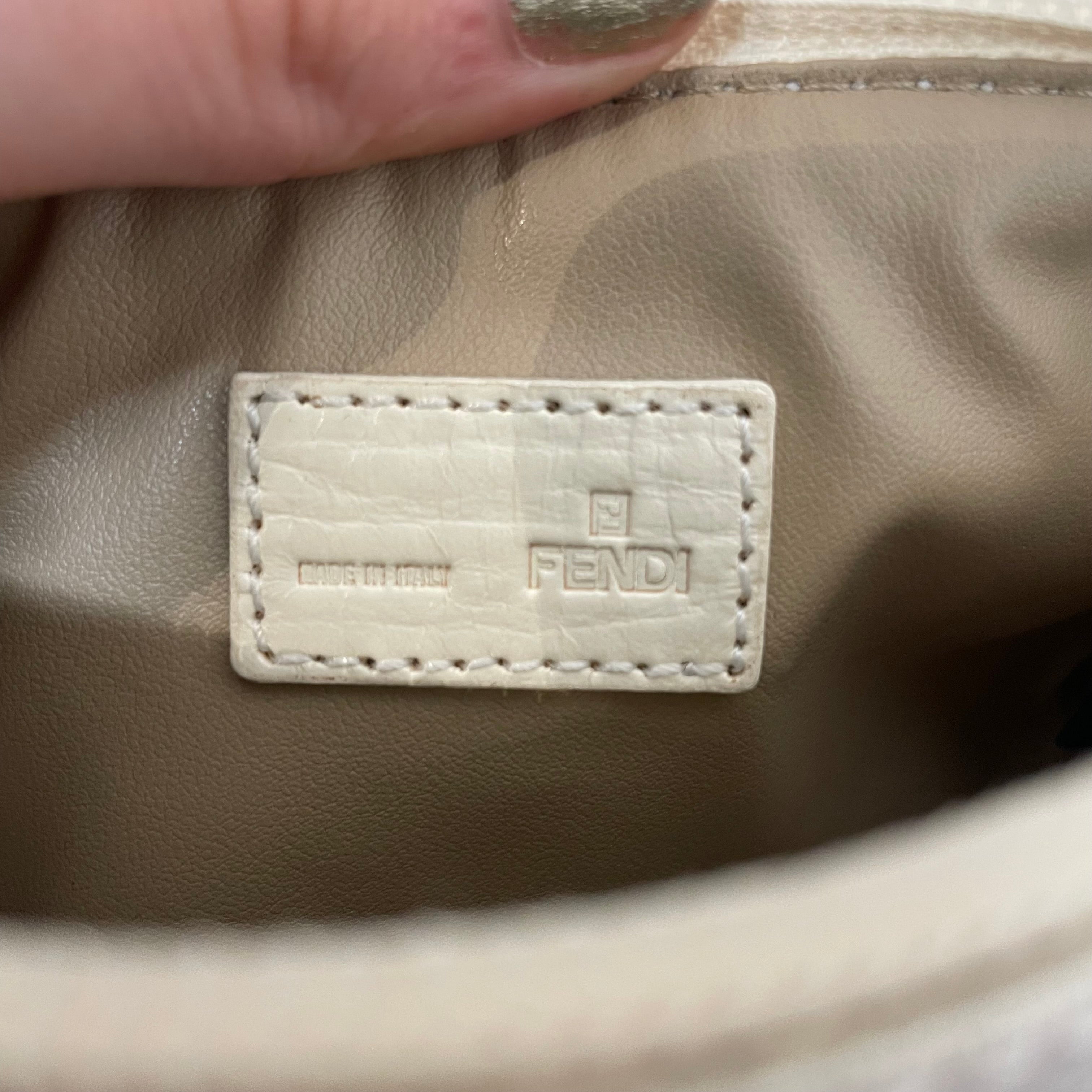 FENDI/Pouch/Monogram/Leather/CRM/zucca pouch view 5