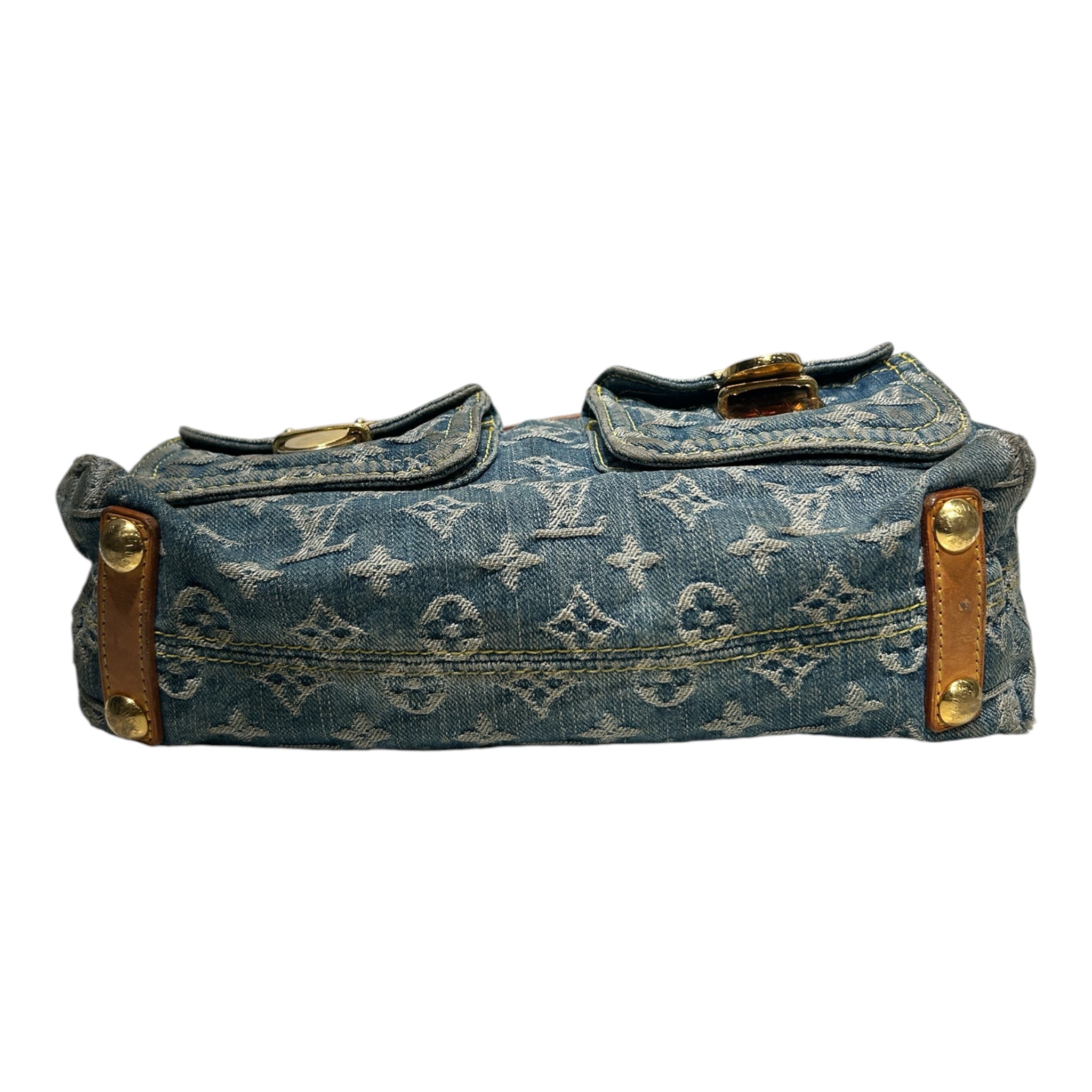 LOUIS VUITTON/Bag/Monogram/Denim/BLU/Monogram Baggy PM view 3
