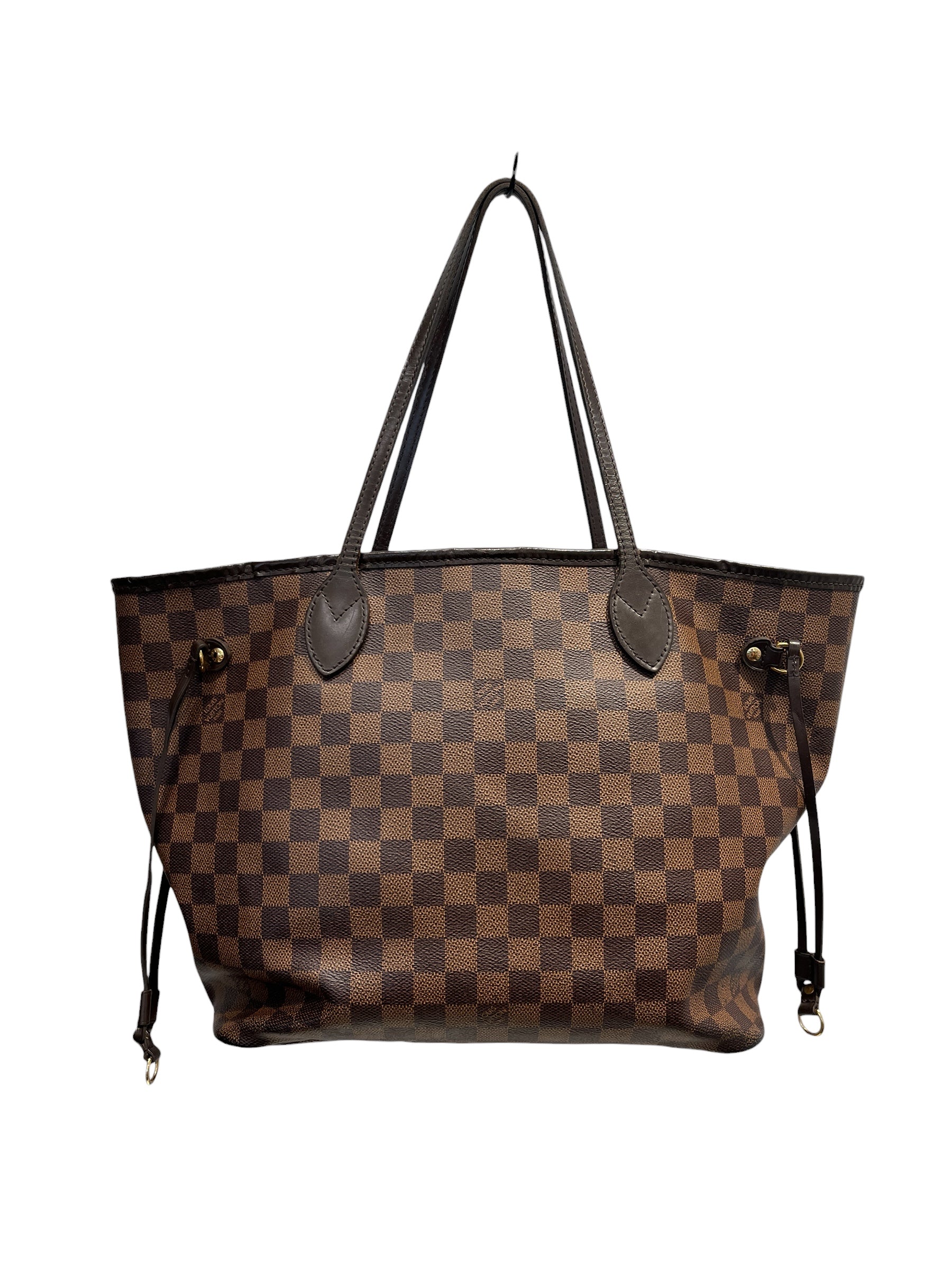 LOUIS VUITTON/Tote Bag/Monogram/Leather/BRW/DAMIER NEVERFULL MM view 1
