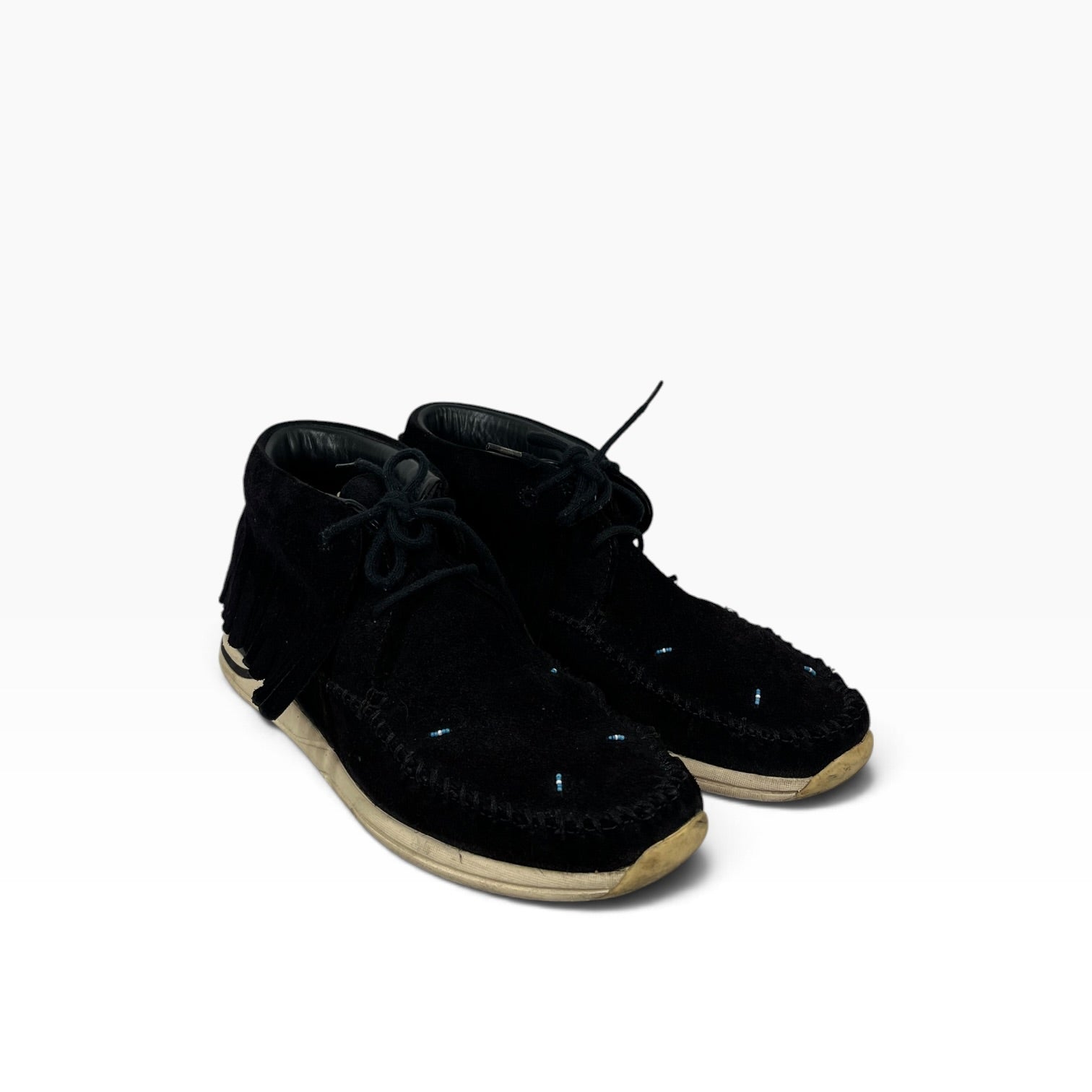 visvim/Hi-Sneakers/US 10/Suede/BLK/Tassel/Shaman Mid view 1