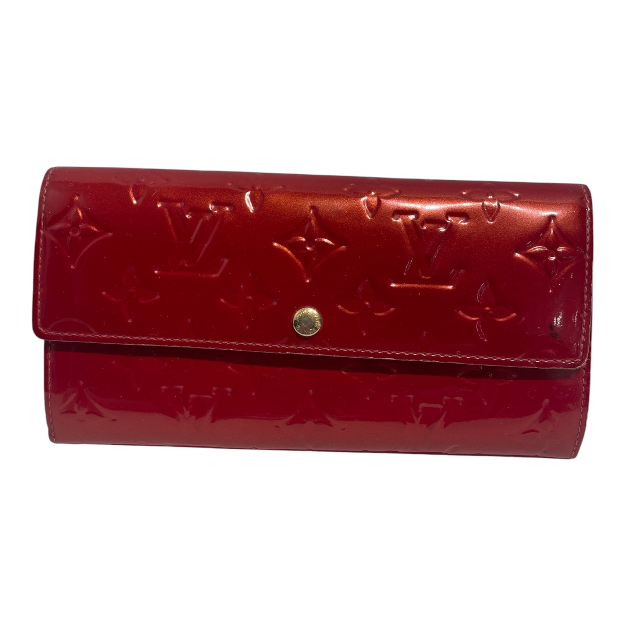 LOUIS VUITTON/Long Wallet/Leather/RED/ view 1