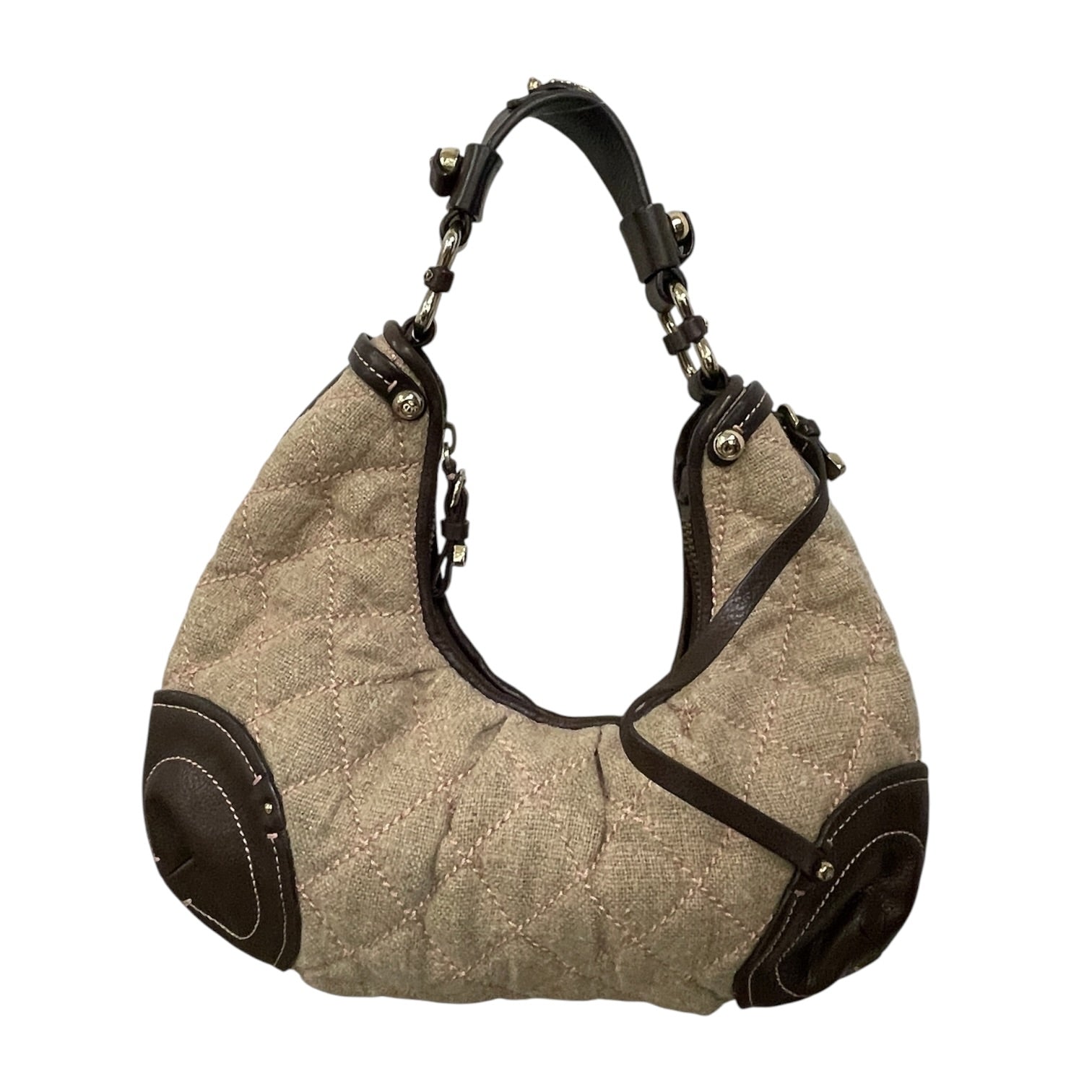 JUICY COUTURE/Hand Bag/Tweed/CML/Quilted Hobo Shoulder Bag view 2