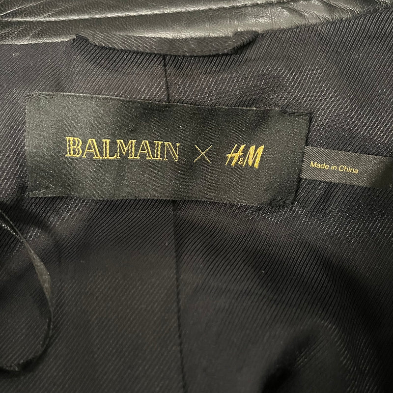 BALMAIN/H&M/Jacket/S/Fake Fur/GRN/