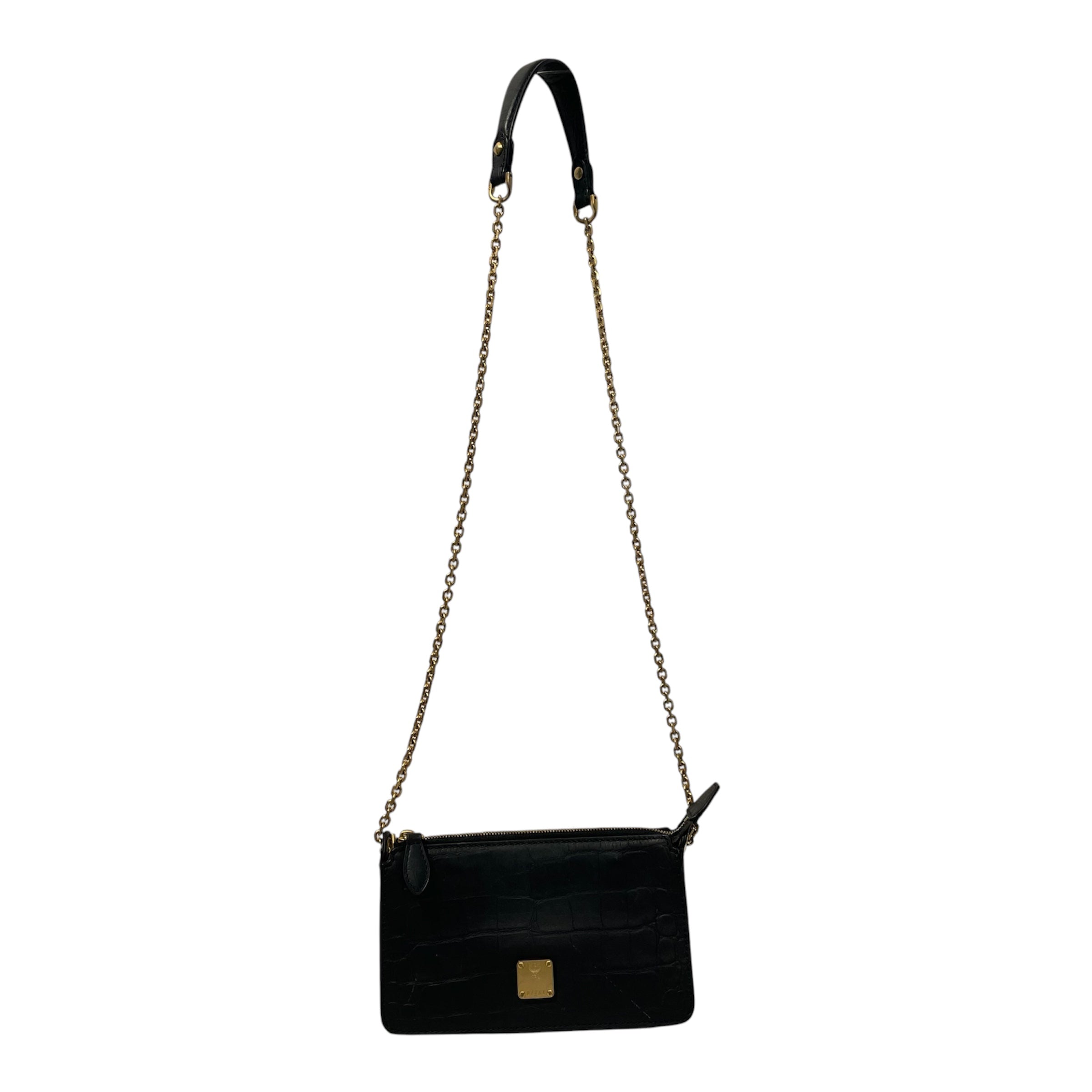 MCM/Cross Body Bag/Leather/BLK/Q7133 view 1