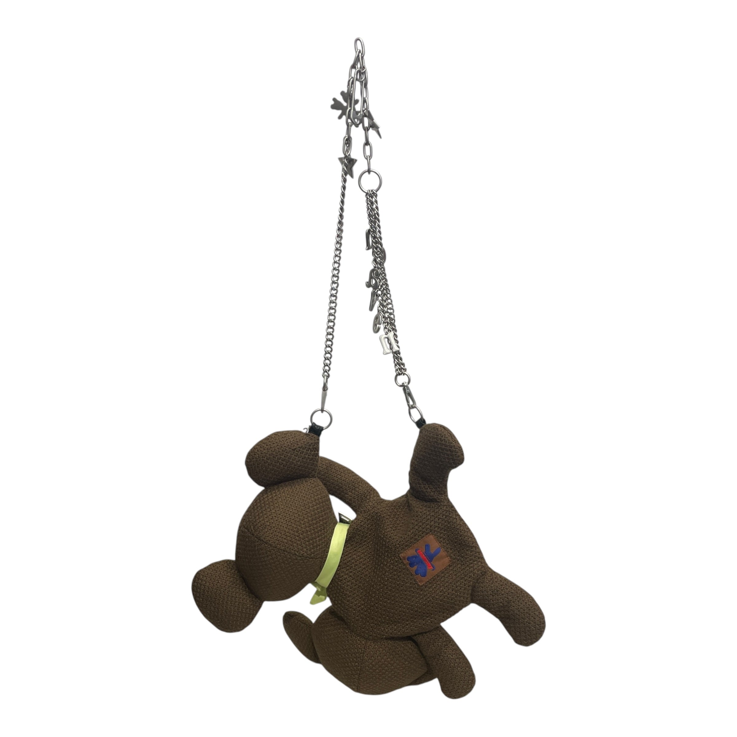 MARC JACOBS/Heaven By Marc Jacobs/Hand Bag/Cotton/BRW/HEAVEN MJ 2 HEAD BEAR KNIT BAG view 2