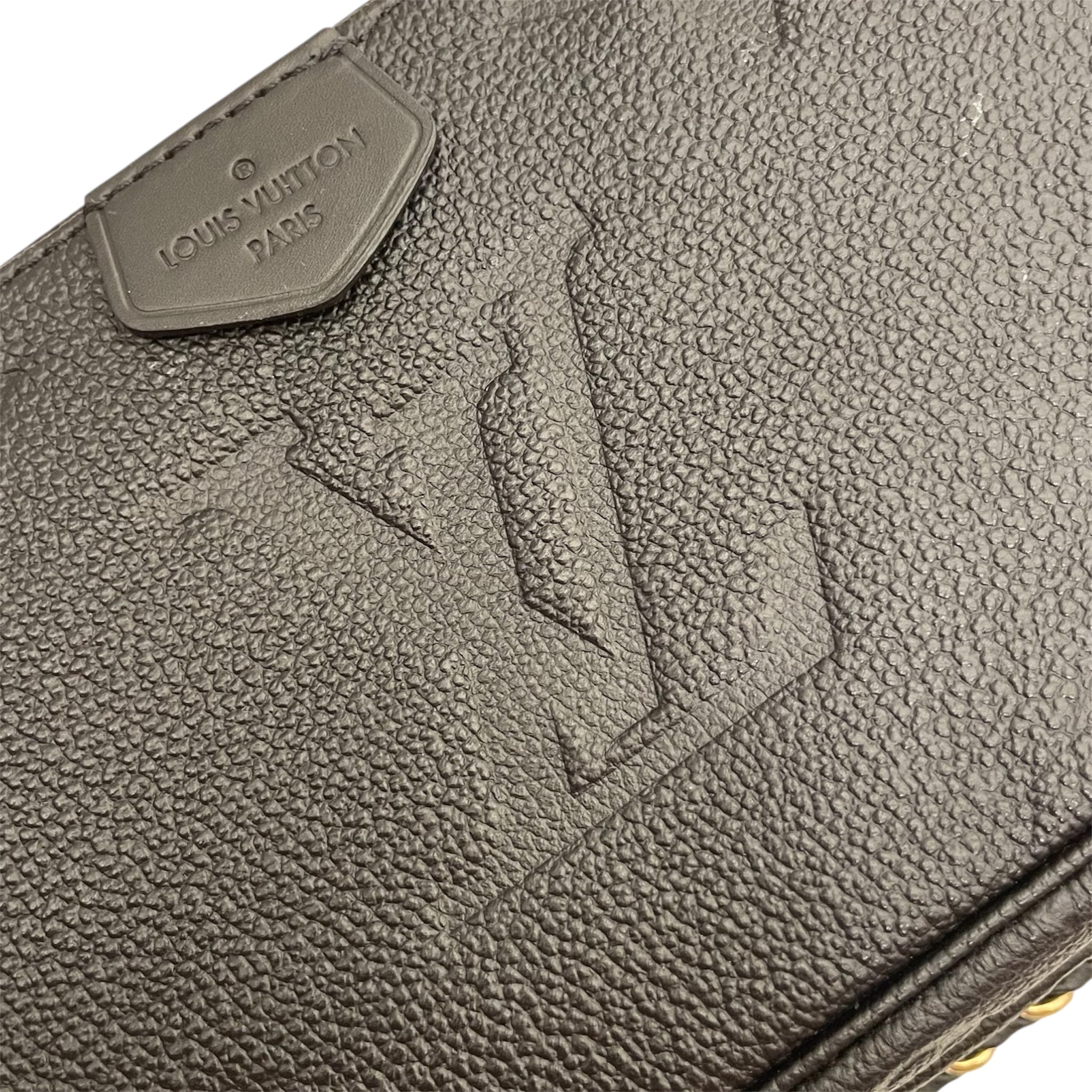 LOUIS VUITTON/Hand Bag/Monogram/Leather/BLK/MULTI POUCHETTE view 4