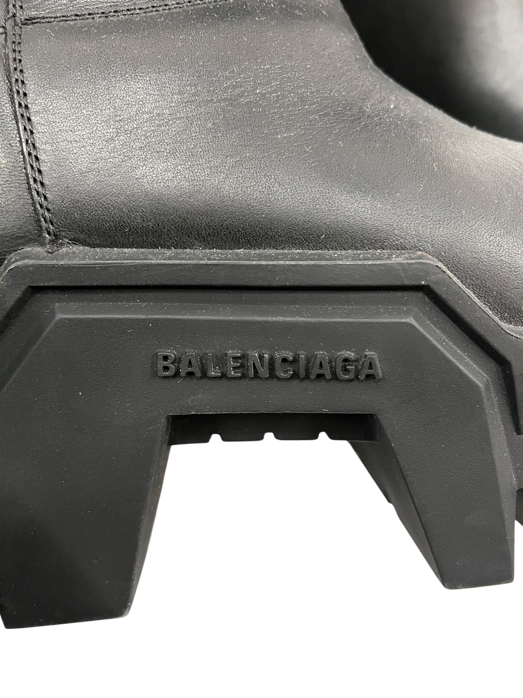 BALENCIAGA/Boots/EU 39/Leather/BLK/Bulldozer Boots view 3