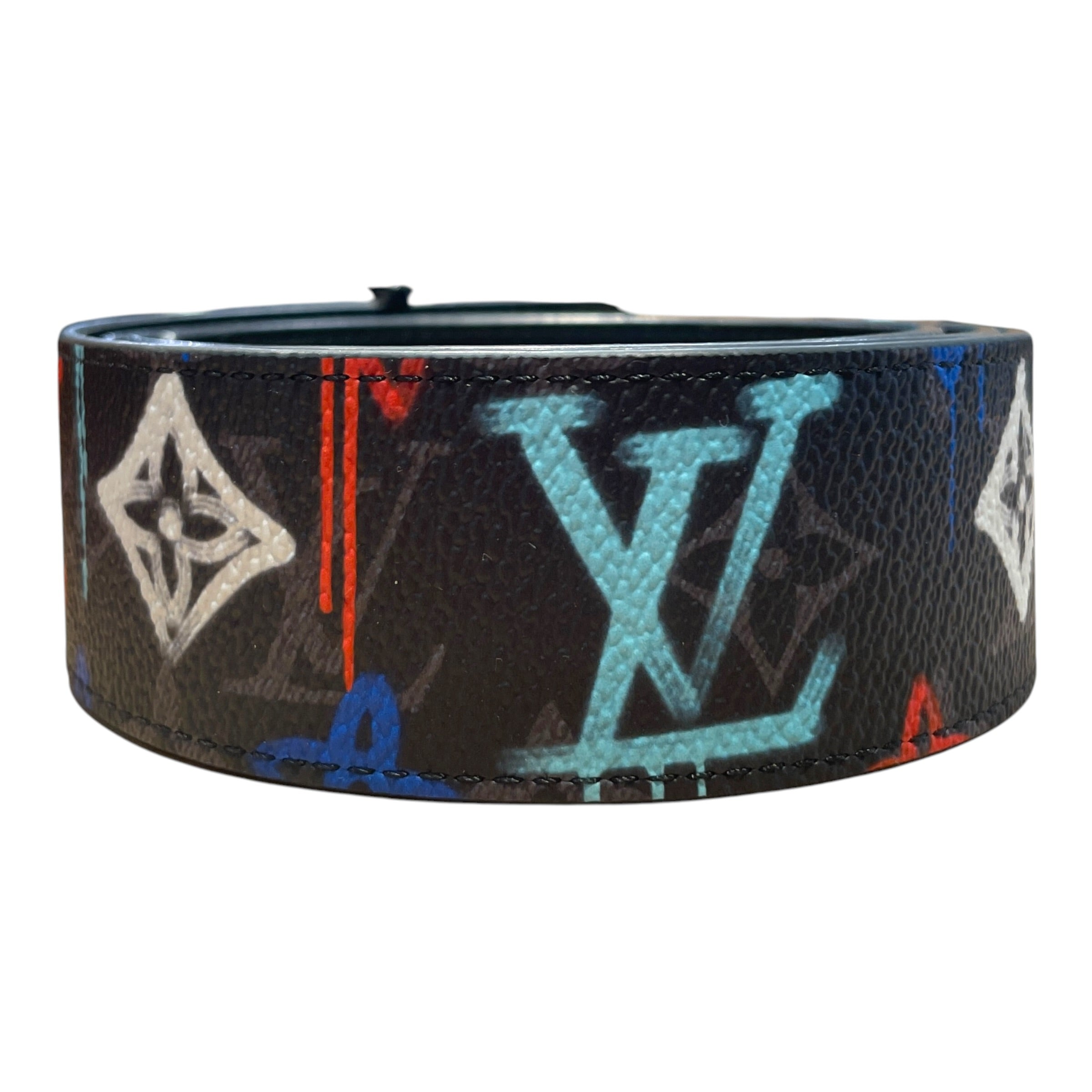 LOUIS VUITTON/Belt/Monogram/Leather/MLT/M's/Graffiti Reversable Belt view 2