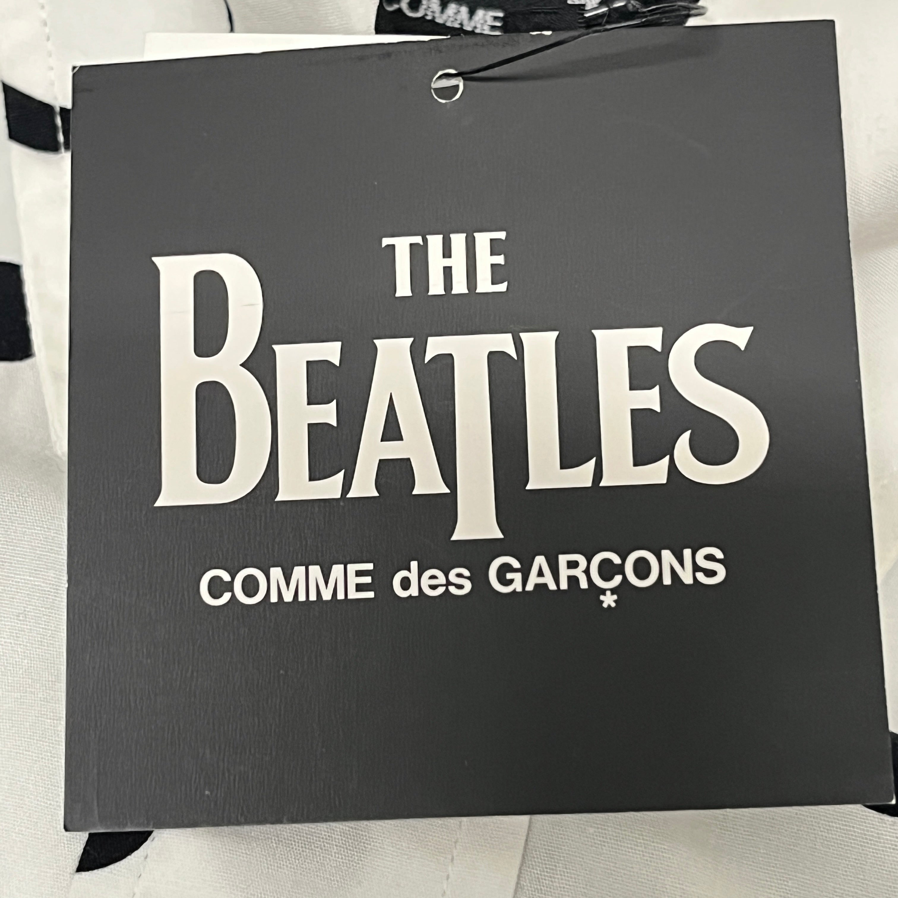 THE BEATLES COMME des GARCONS/LS Shirt/S/Cotton/WHT/All Over Print/WHITE/BLK APPLE POLKA DOT BNWT view 5