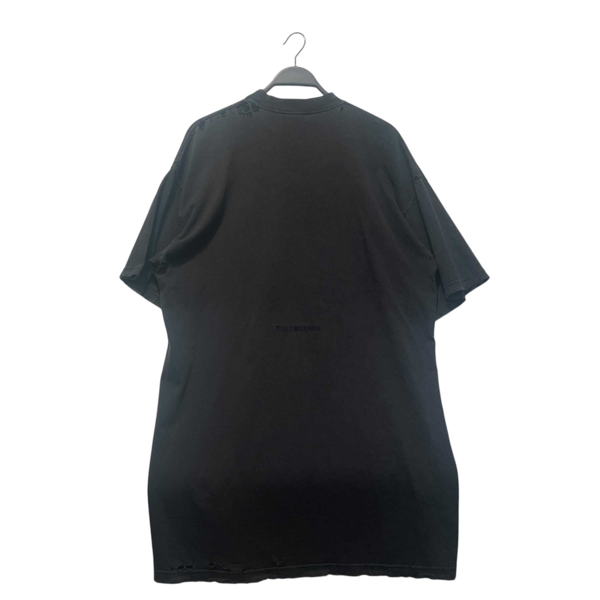 BALENCIAGA/T-Shirt/1/Cotton/GRY/Statue of liberty T shirt view 2