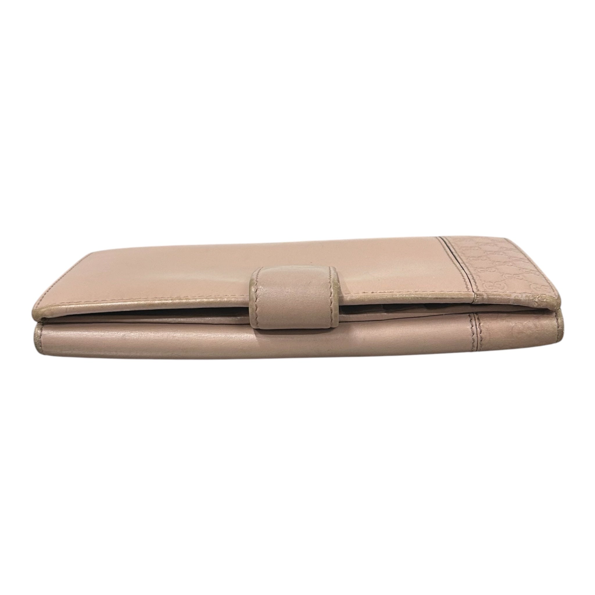 GUCCI/Bifold Wallet/Leather/PNK/L's/Continental view 3