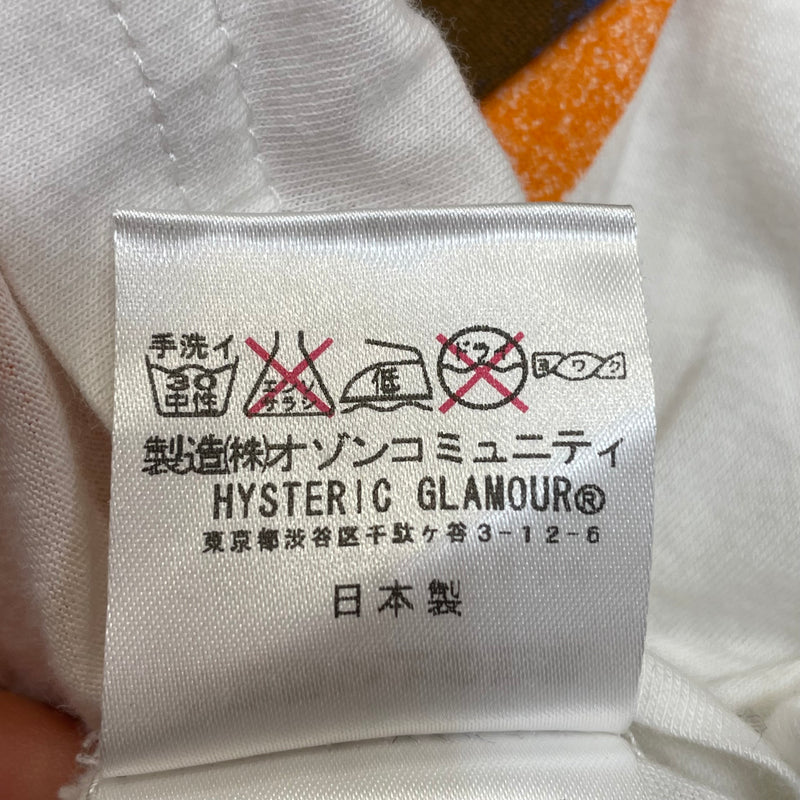 HYSTERIC GLAMOUR/T-Shirt/FREE/White/Cotton/Graphic/0332CT09