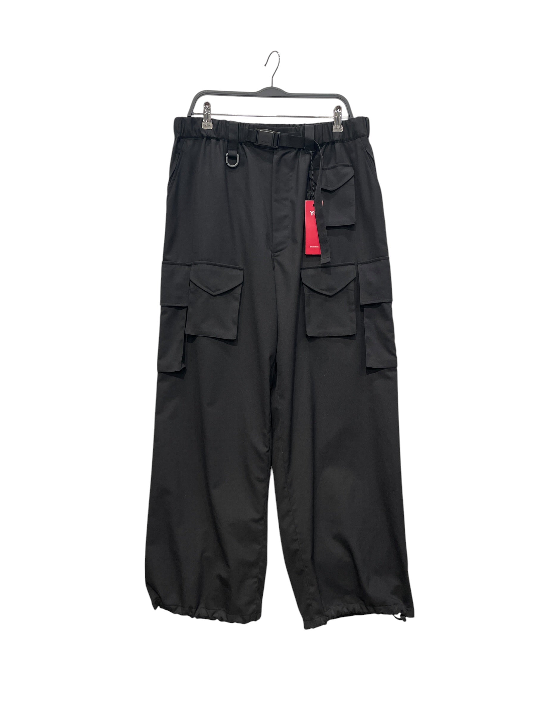 Y-3/Cargo Pants/M/Polyester/BLK/DRAWCORD SINCH HEM PANT view 1
