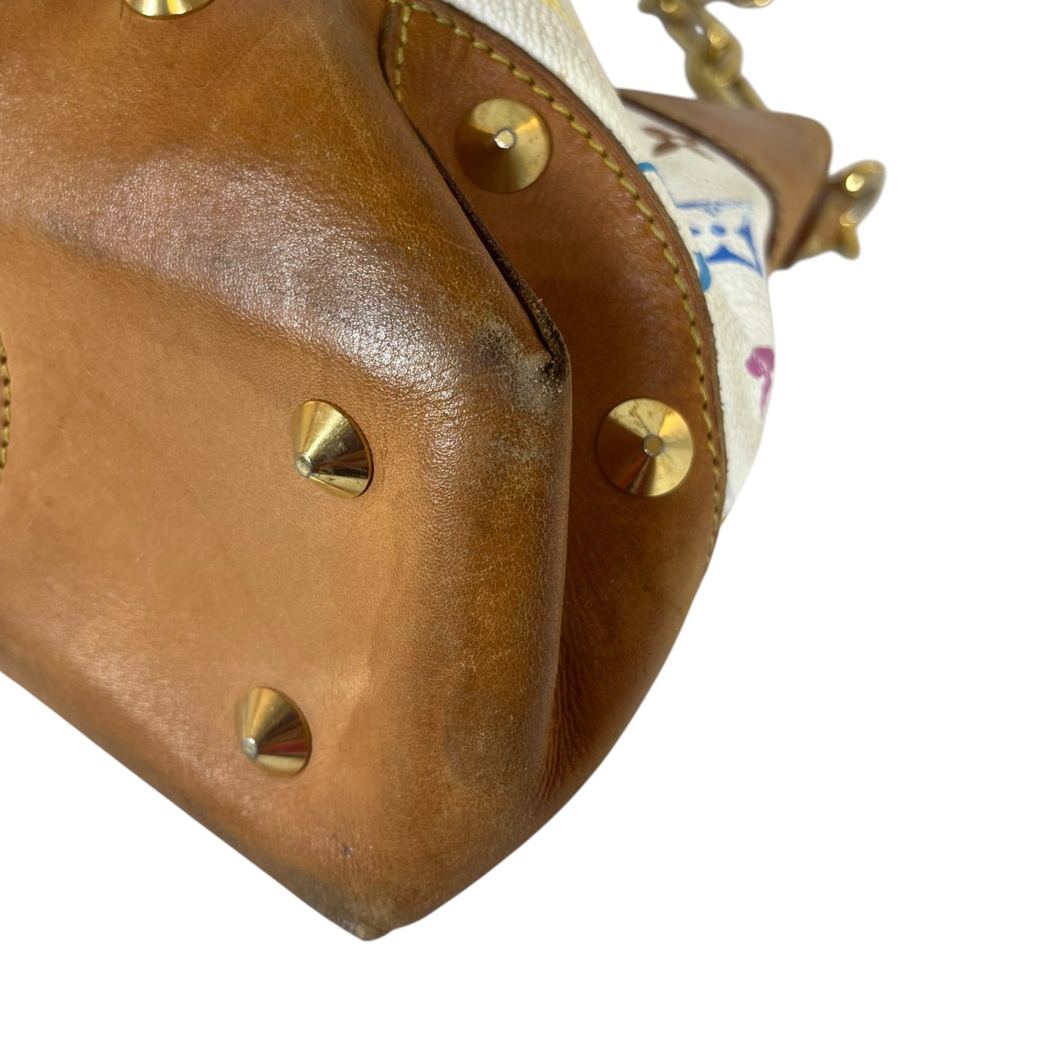LOUIS VUITTON/Hand Bag/Monogram/Leather/WHT/MURAKAMI JUDY view 10