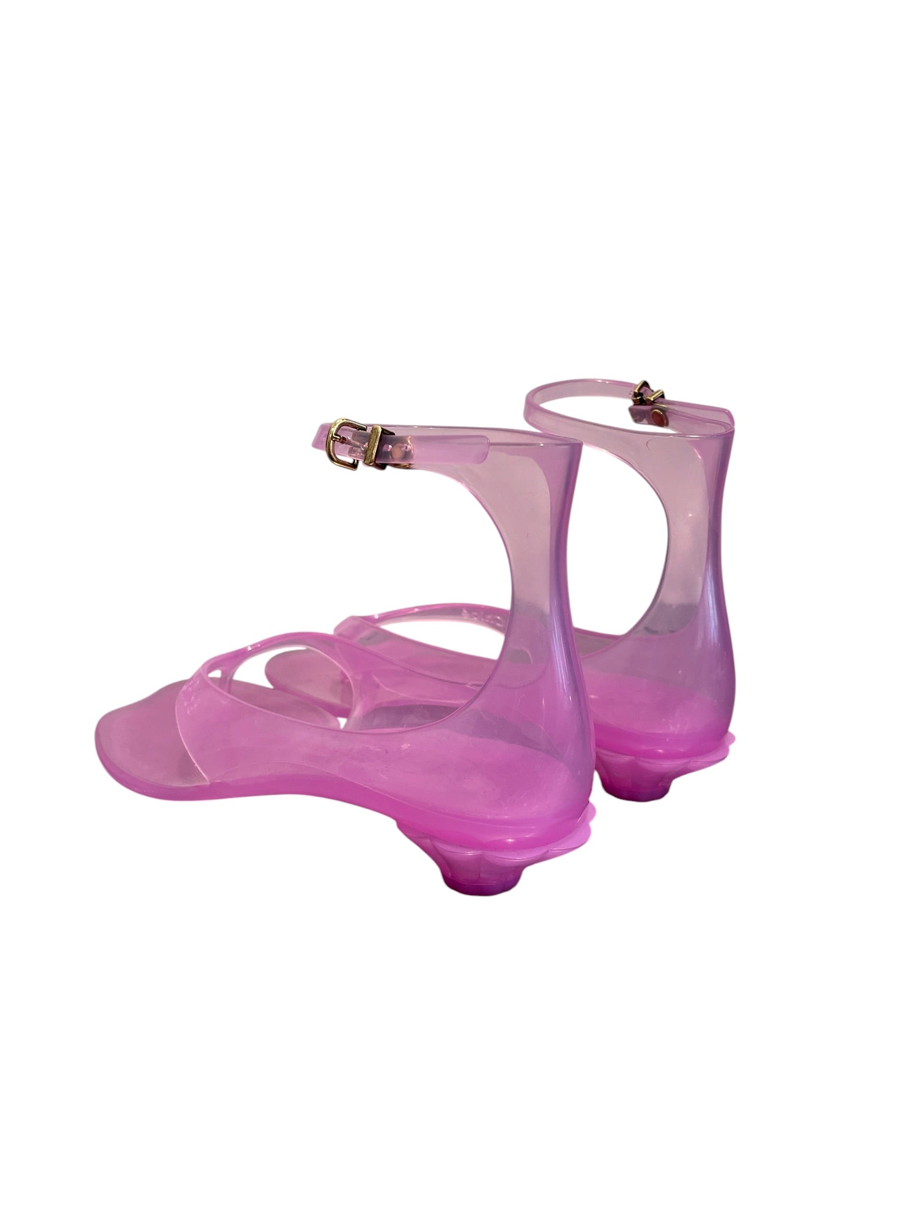 Chloe/Heels/EU 38/PPL/KITTEN HEEL FLIP FLOP JELLY view 2