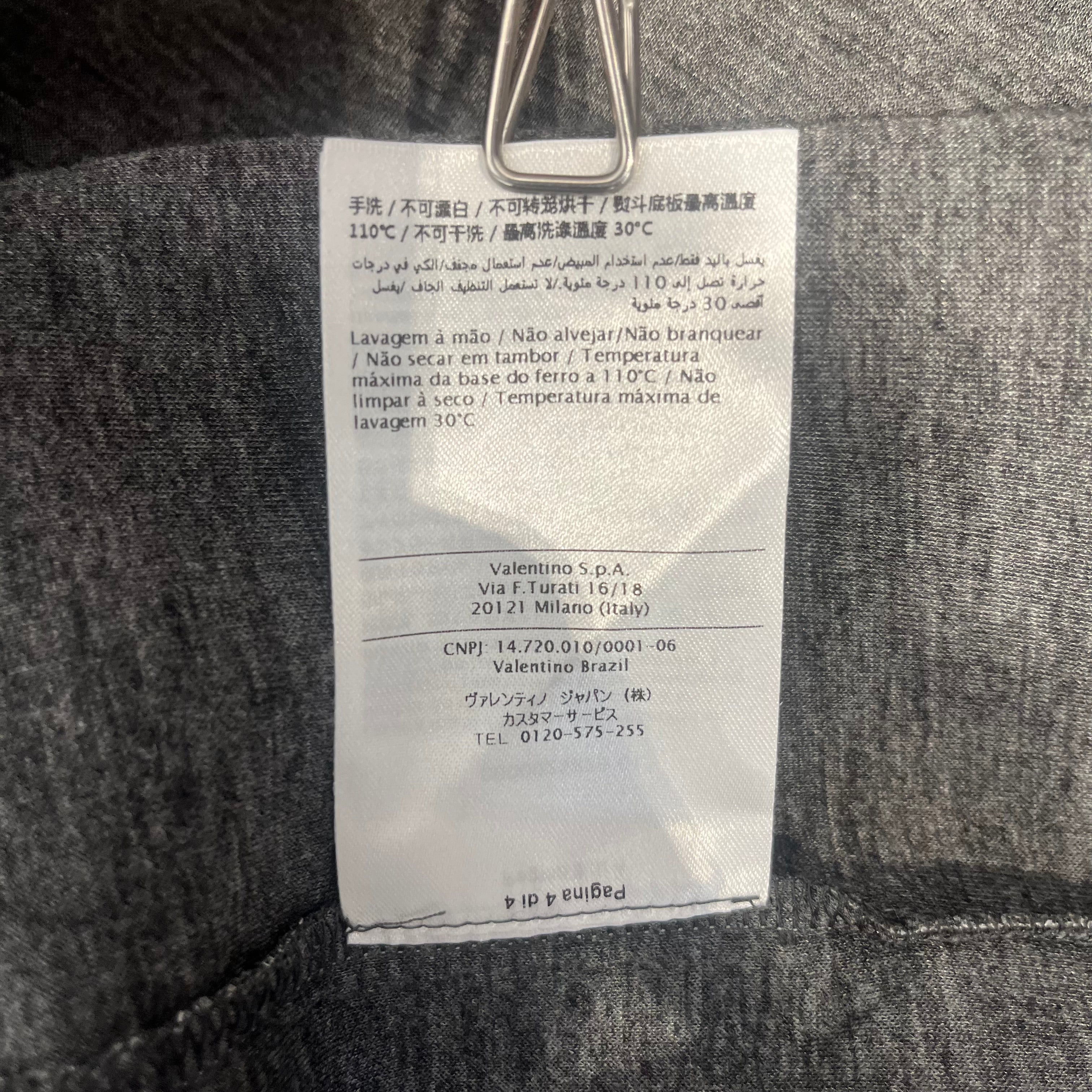 VALENTINO/Sweatshirt/M/Cotton/GRY/SNGLE STUD SWEATSHIRT view 7