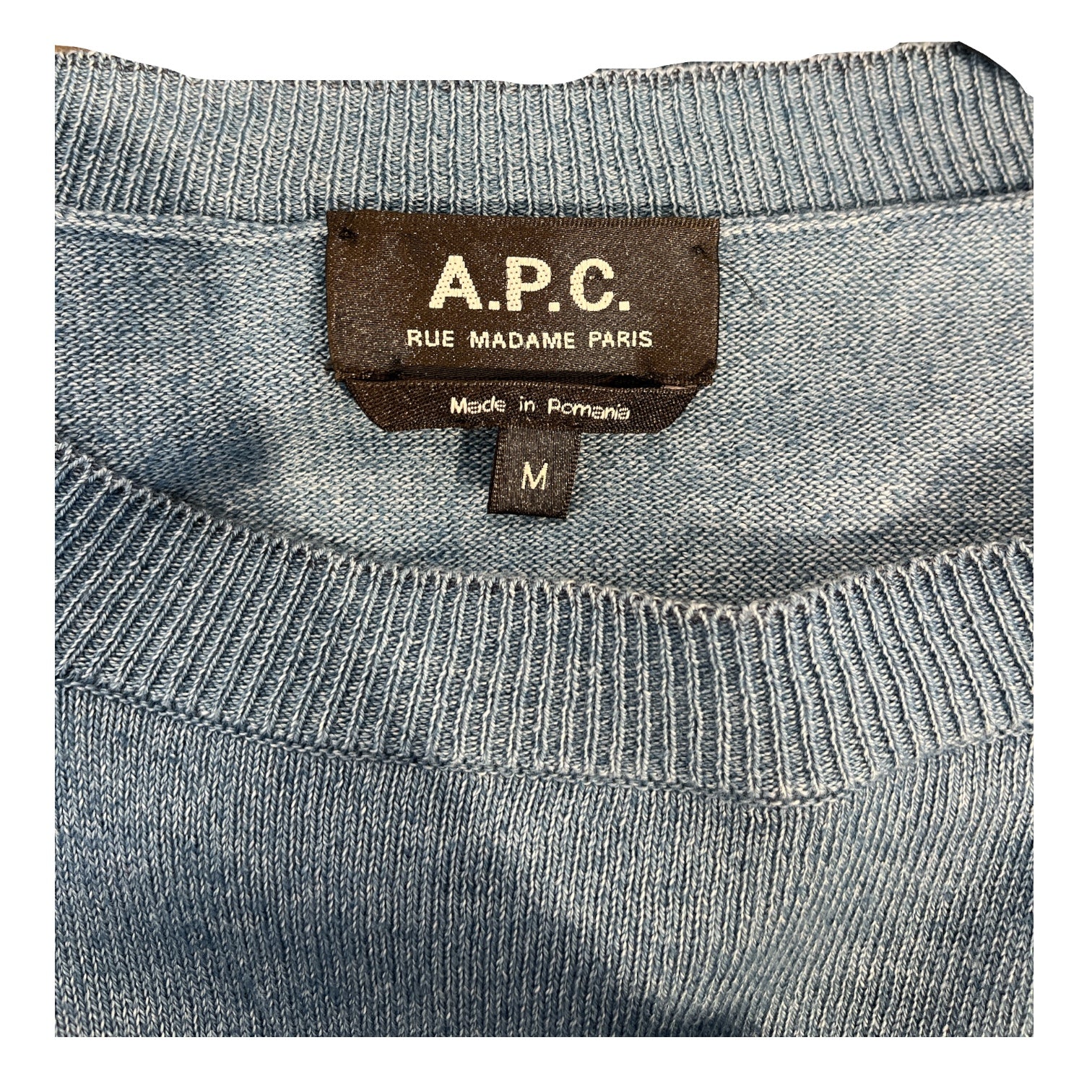 A.P.C./Sweater/M/Wool/BLU/blank knit view 3