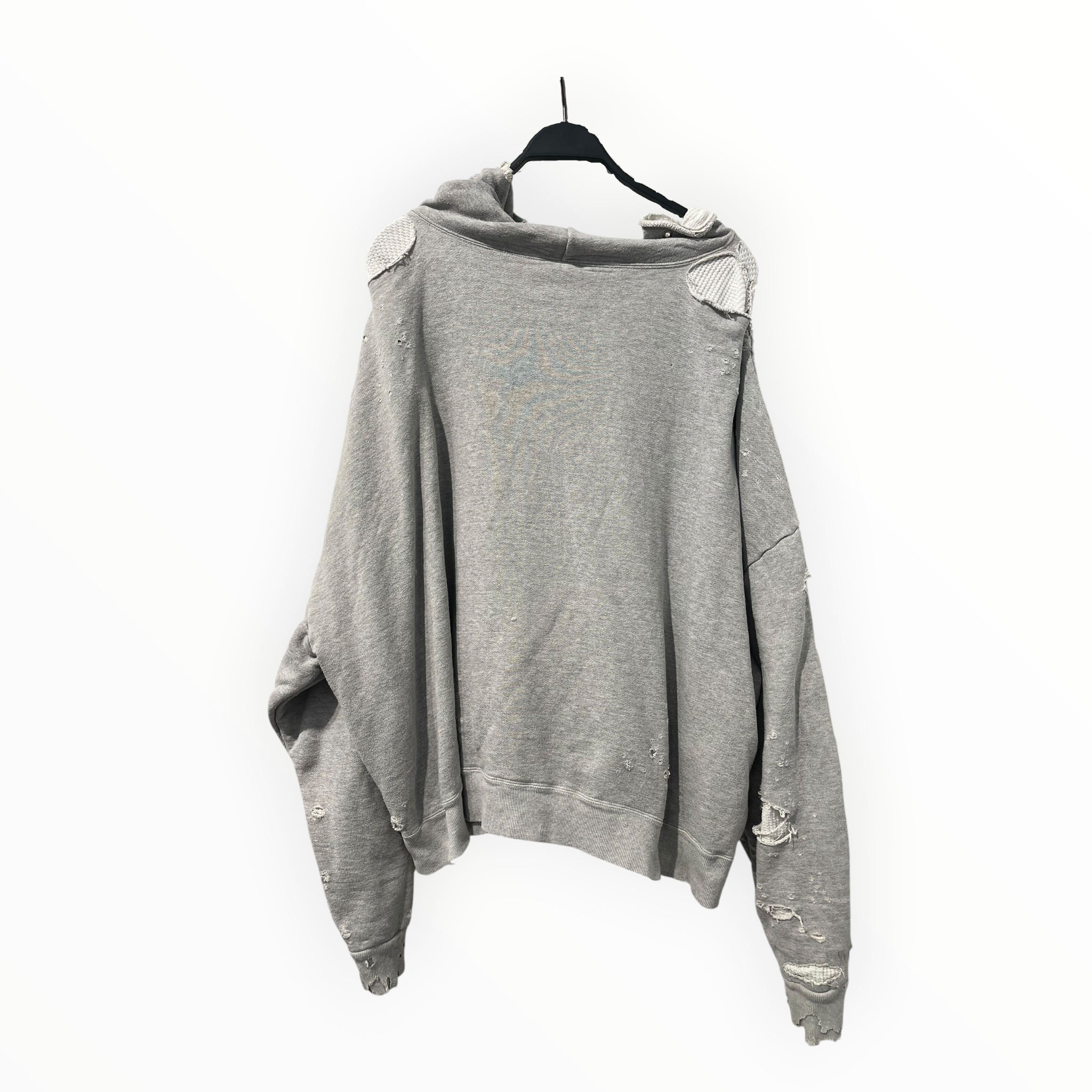 READYMADE/Hoodie/L/Cotton/GRY/THERMAL LINED THRASHED HOODIE view 2