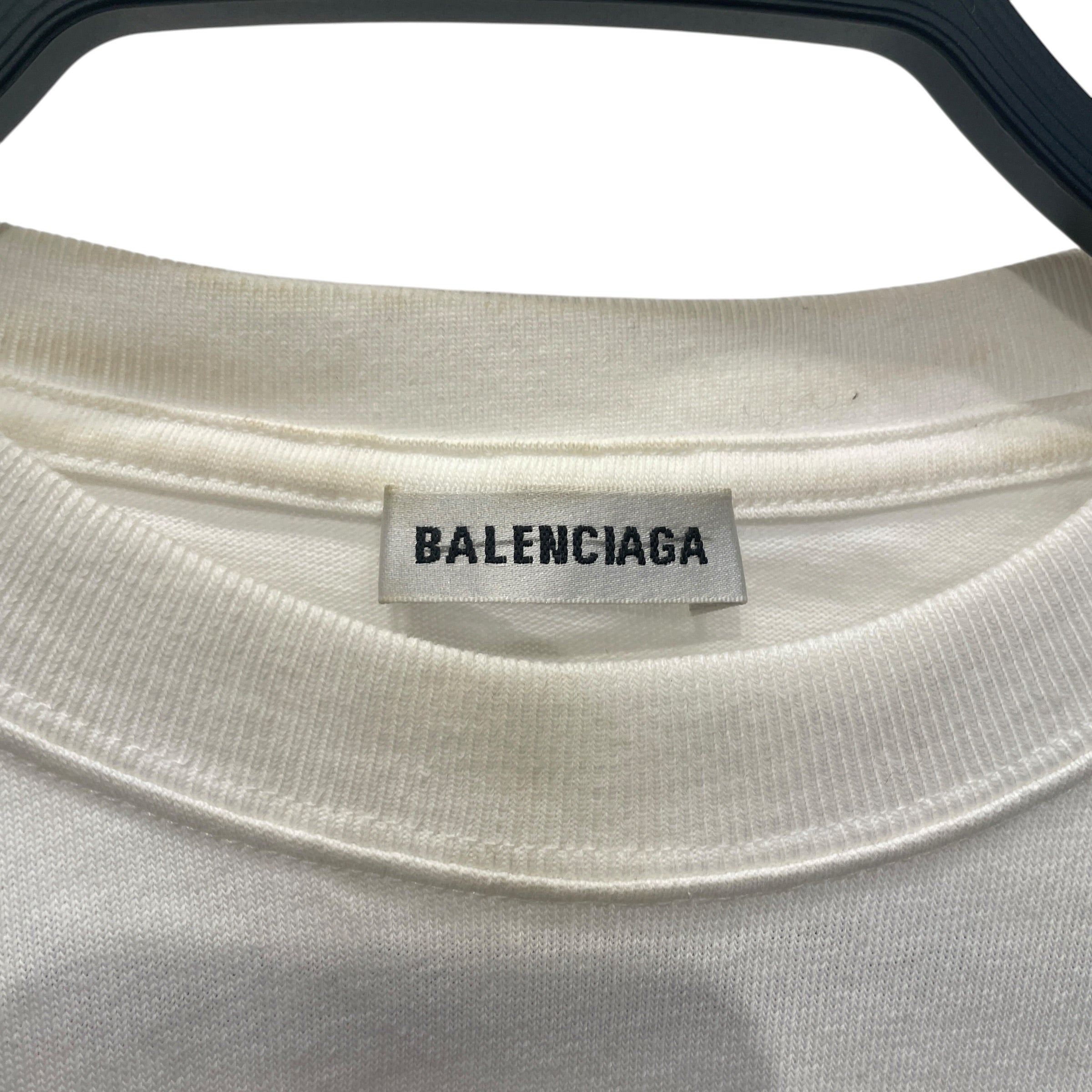 BALENCIAGA/T-Shirt/M/Cotton/WHT/BB MASTERCARD BABY TEE view 3