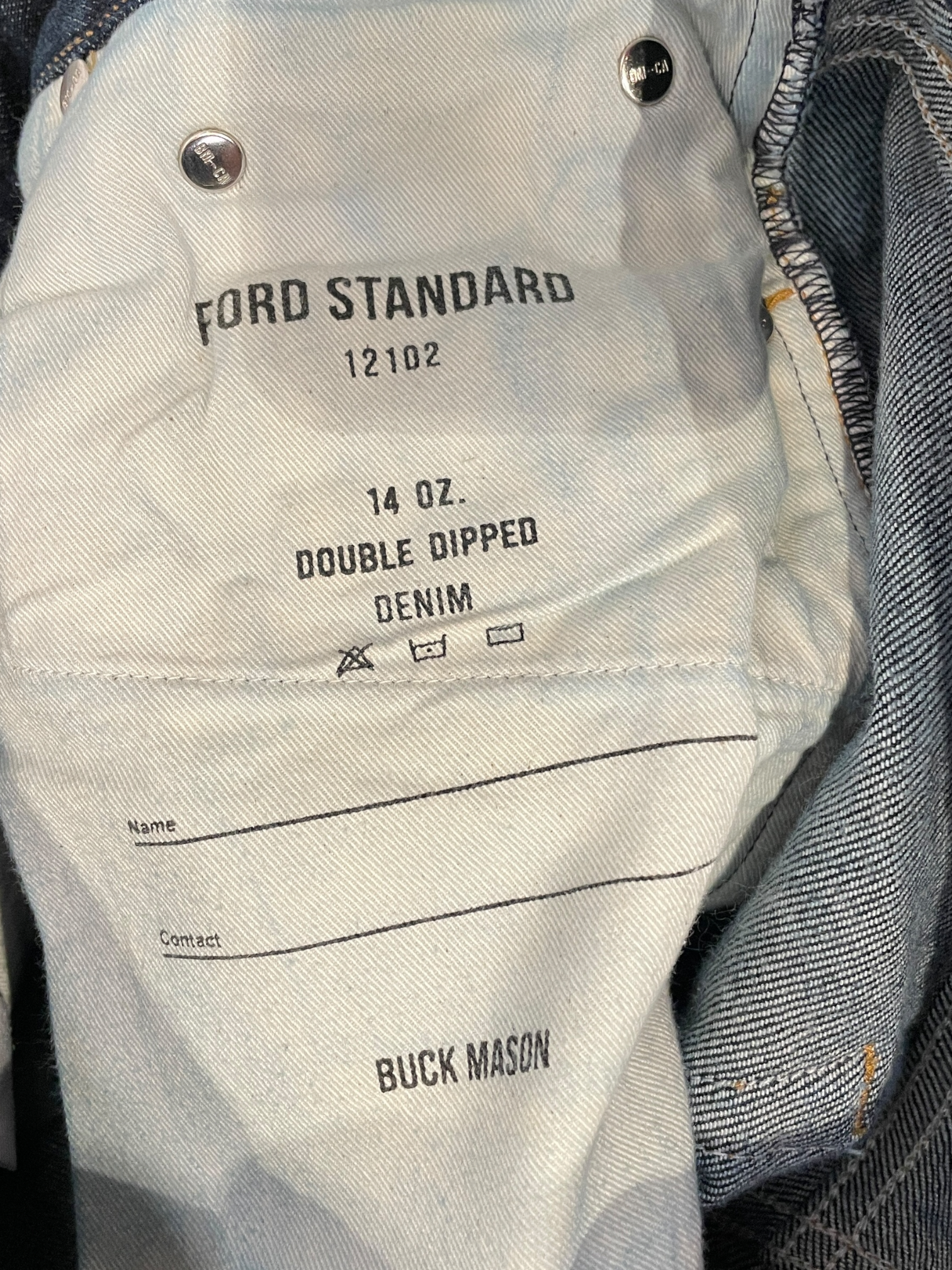 BUCK MASON/Straight Pants/30/Denim/NVY/ view 3