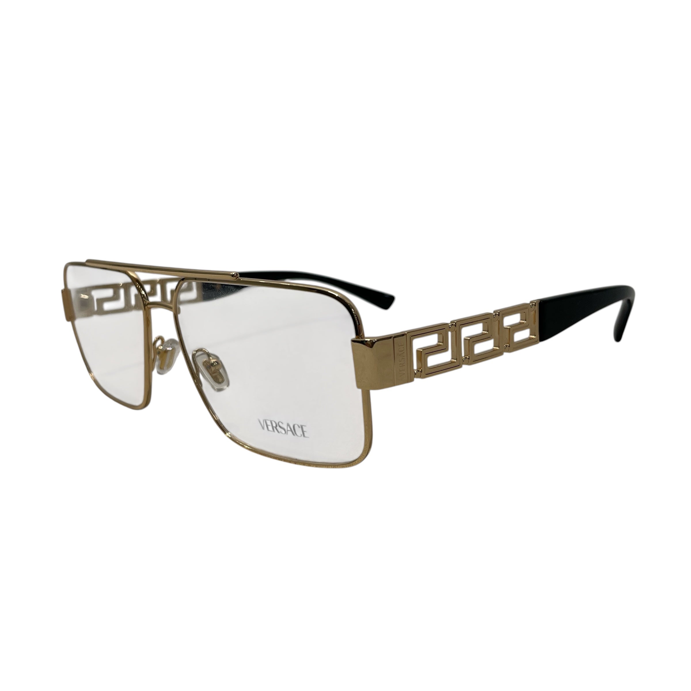 VERSACE/Glasses/Metal/GLD/M's/VE1308 GOLD CLEAR LENSE view 2