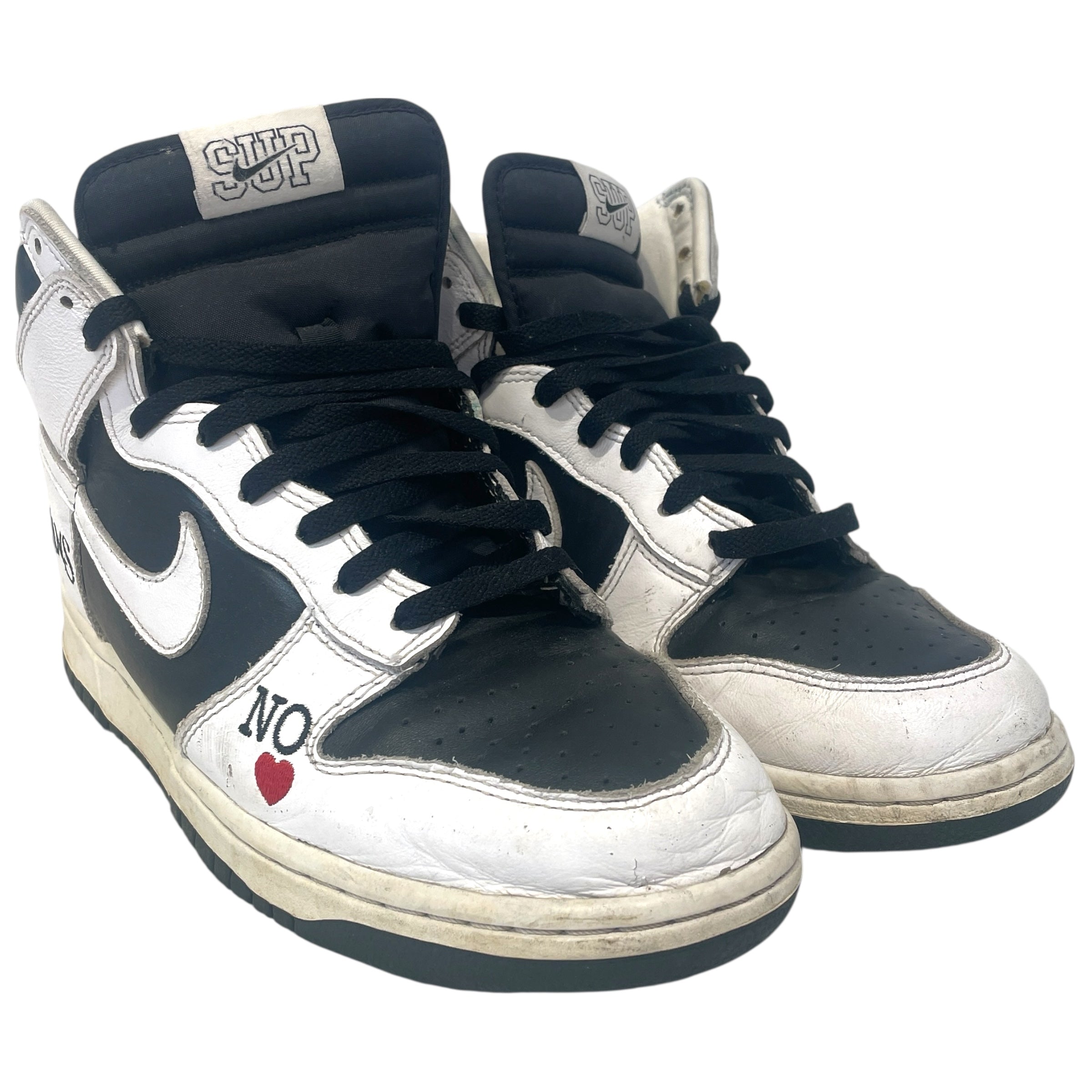 NIKE/Hi-Sneakers/US 10/Leather/WHT/supreme dunk view 1