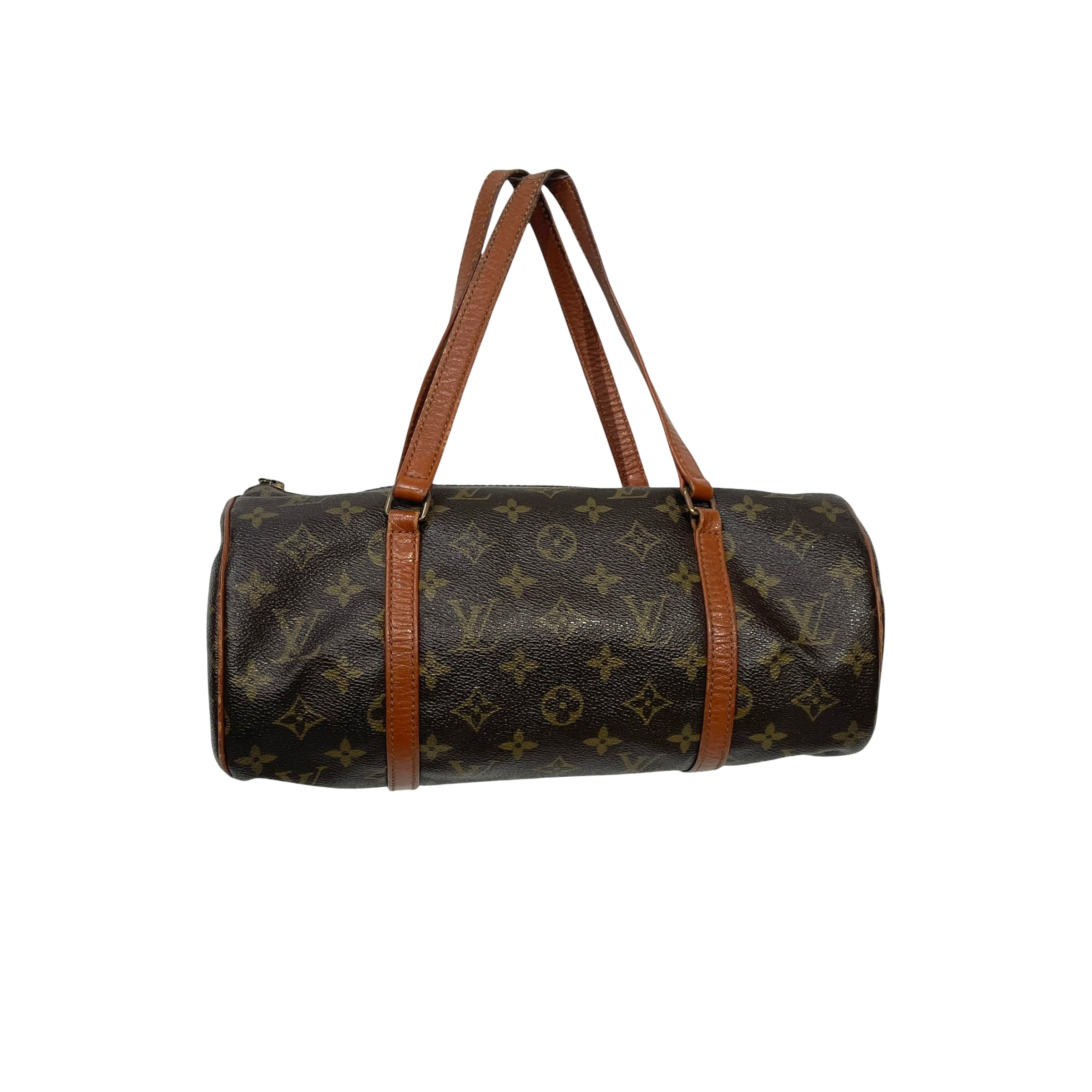 LOUIS VUITTON/Hand Bag/Monogram/Leather/BRW/VINTAGE PAPILLION view 1