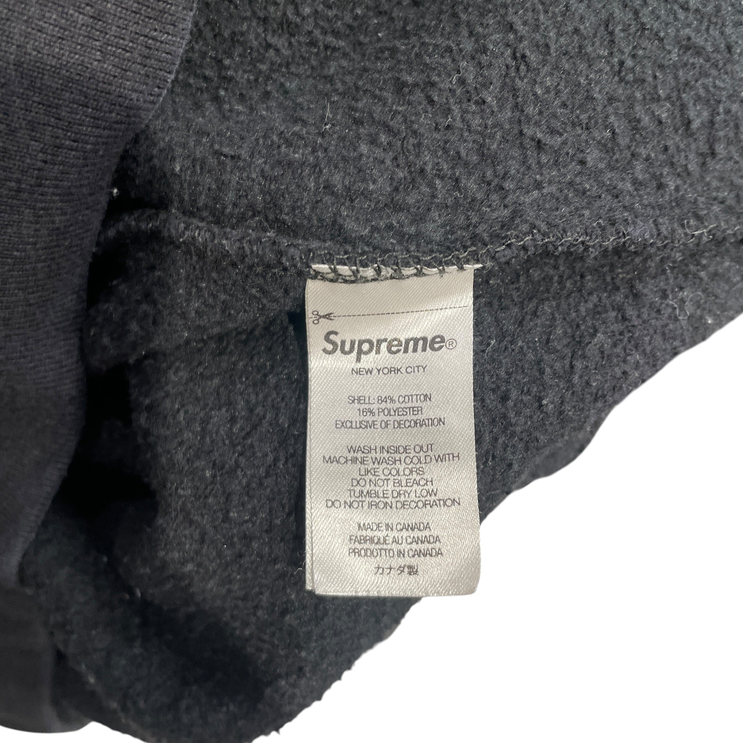 Supreme/Hoodie/M/Graphic/Cotton/BLK/EMBROIDERED BACK GRAPHIC view 4