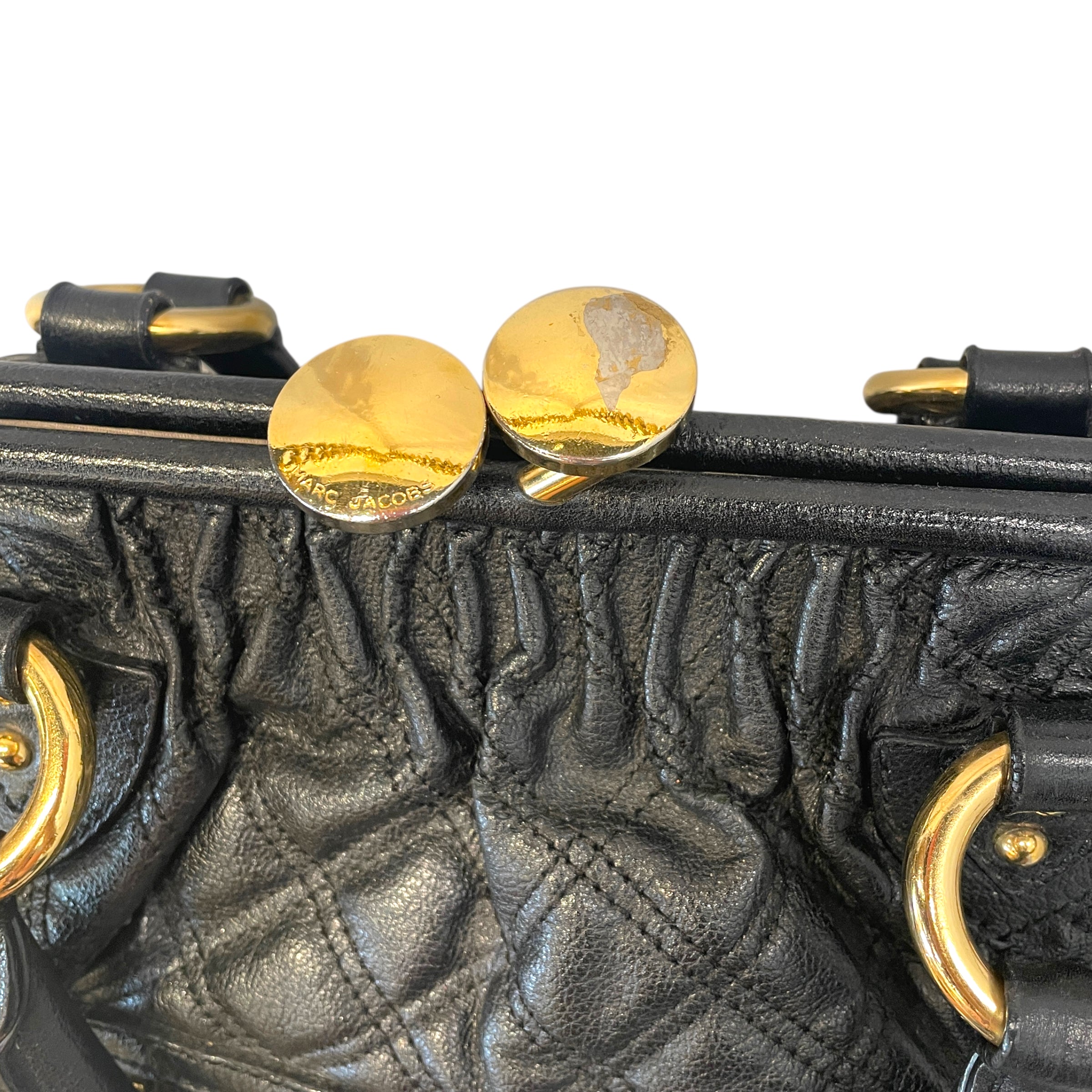 MARC JACOBS/Cross Body Bag/OS/Leather/BLK/Stam Double Handle view 8