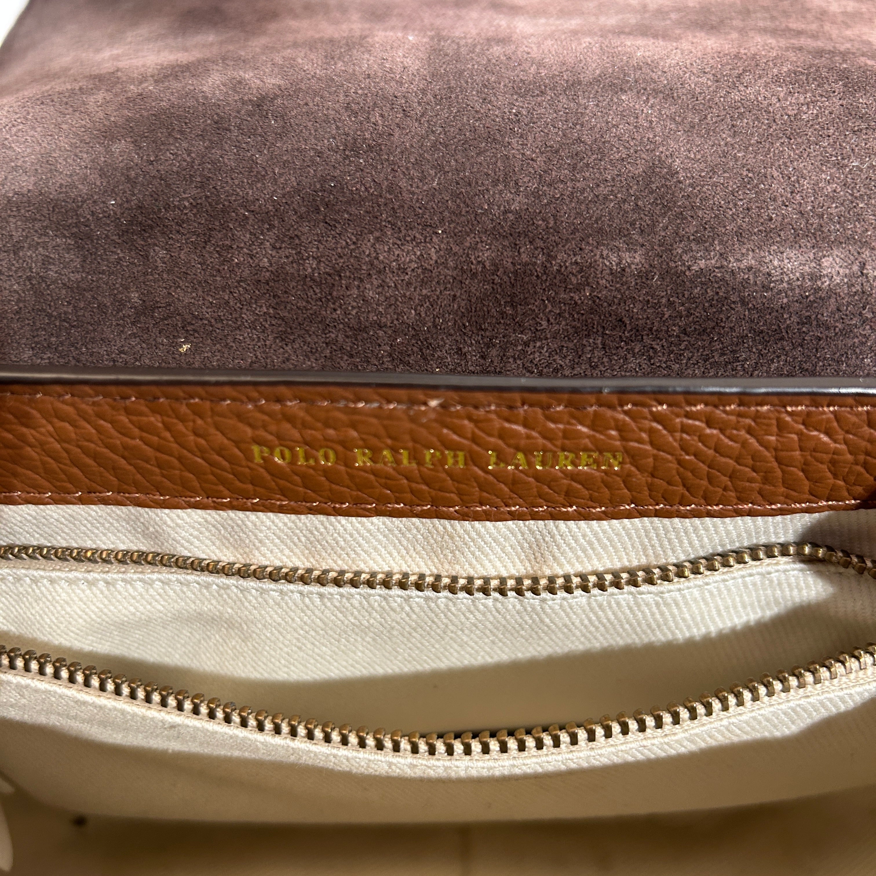 POLO RALPH LAUREN/Cross Body Bag/Leather/BRW/GOLD CIRCLE HARDWARE view 5