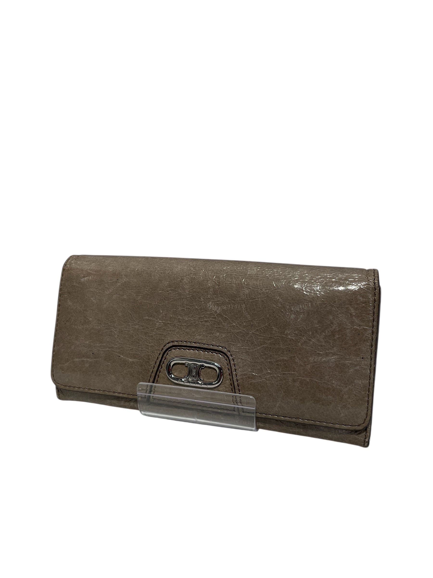 CELINE/Bifold Wallet/OS/Leather/GRY/STRAP WALLET view 1