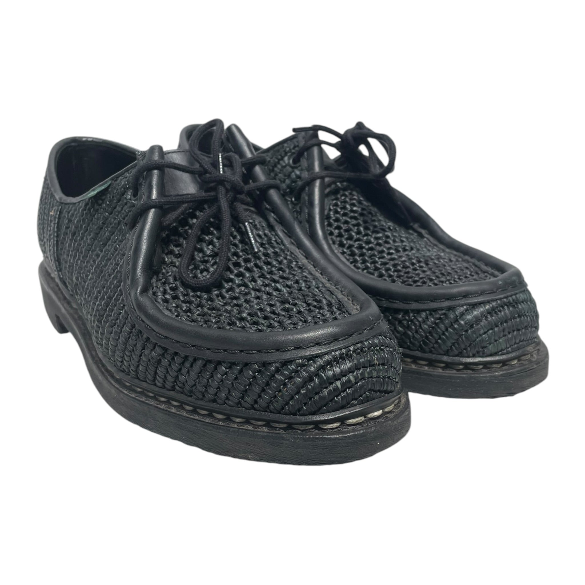 PARABOOT/Shoes/EU 43/BLK/raffia woven shoes view 1
