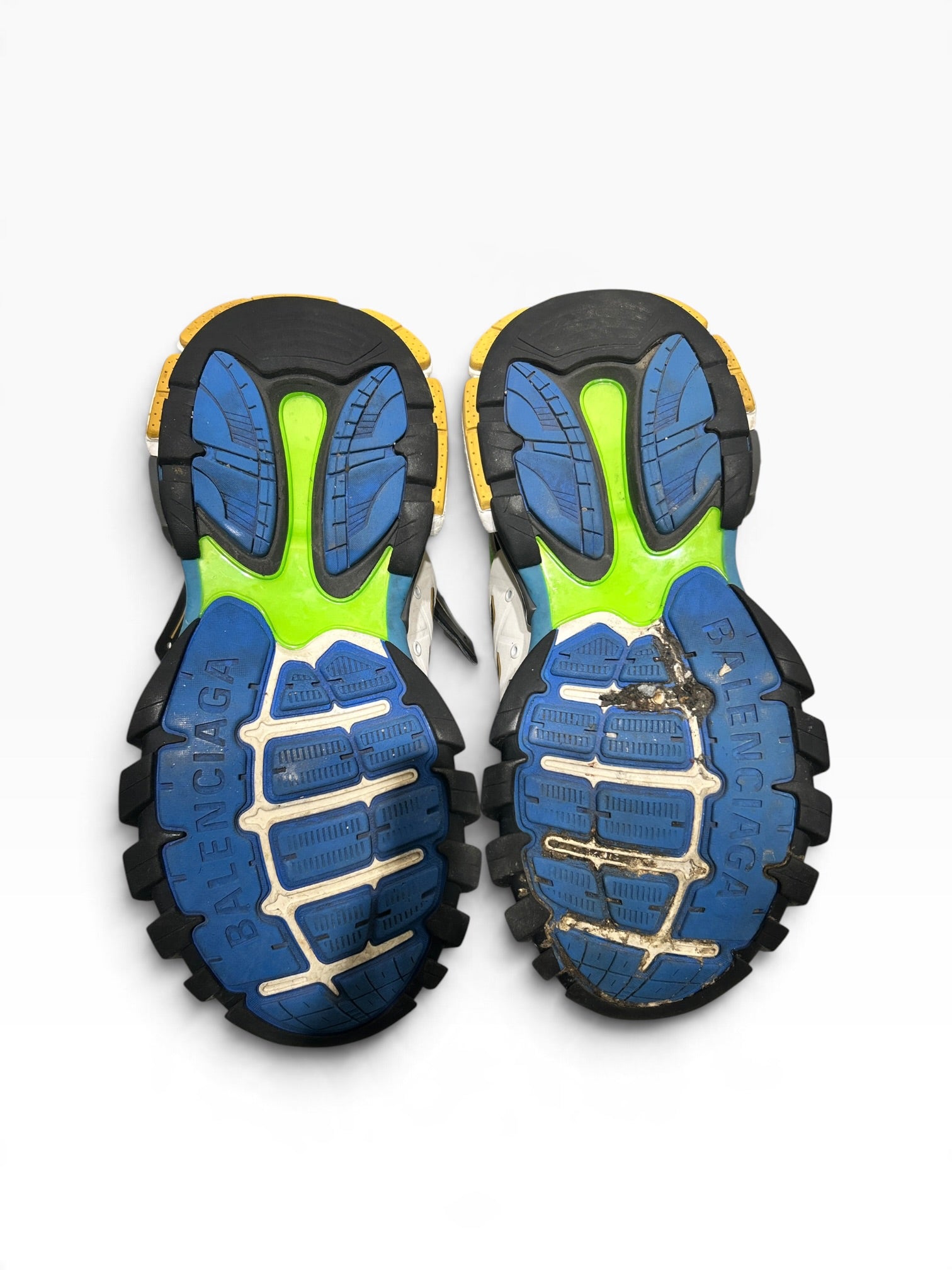 BALENCIAGA/Low-Sneakers/EU 43/All Over Print/BLU/TRACK ATHLETIC GREEN BLUE view 6