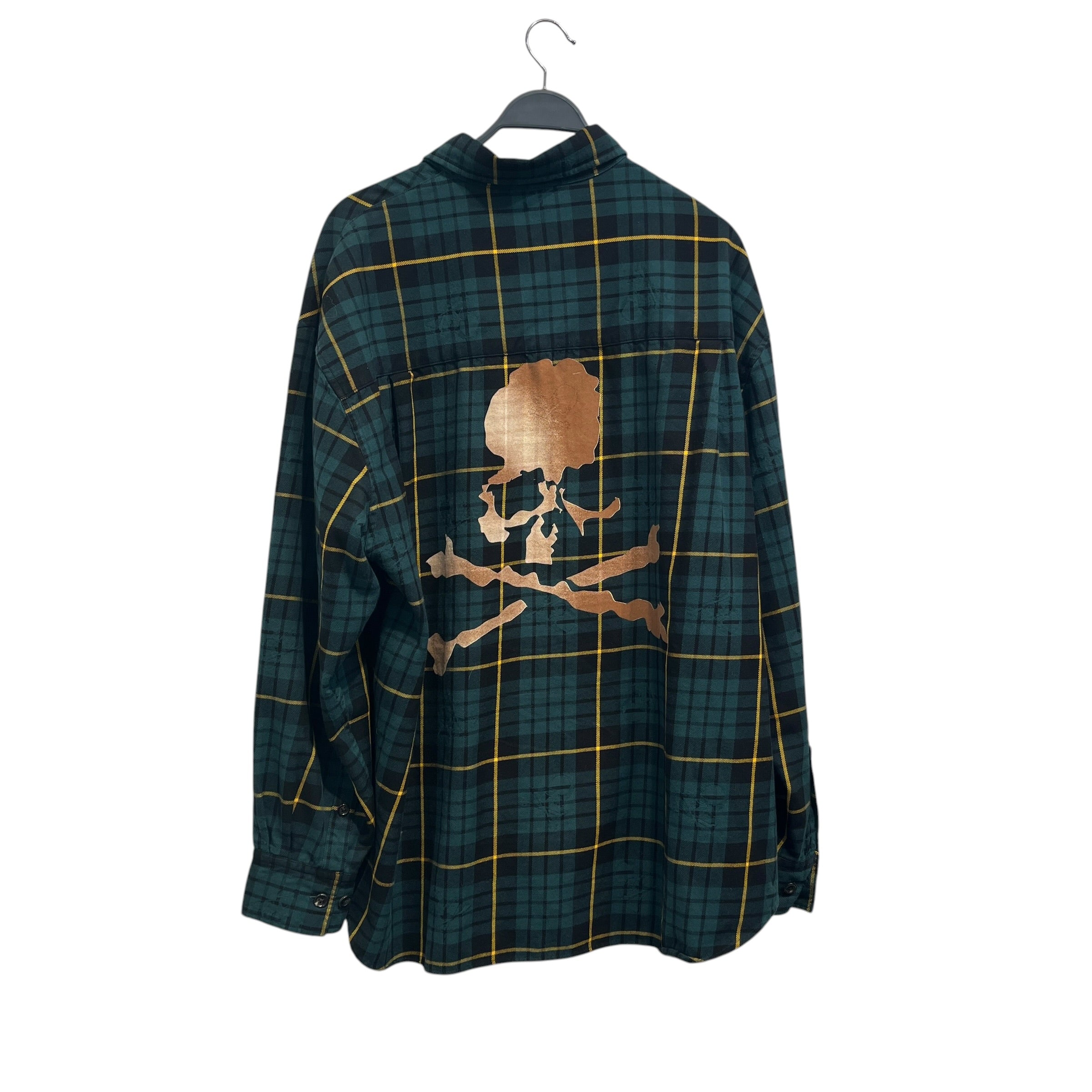 mastermind JAPAN/Flannel Shirt/L/Cotton/GRN/Plaid/ view 2