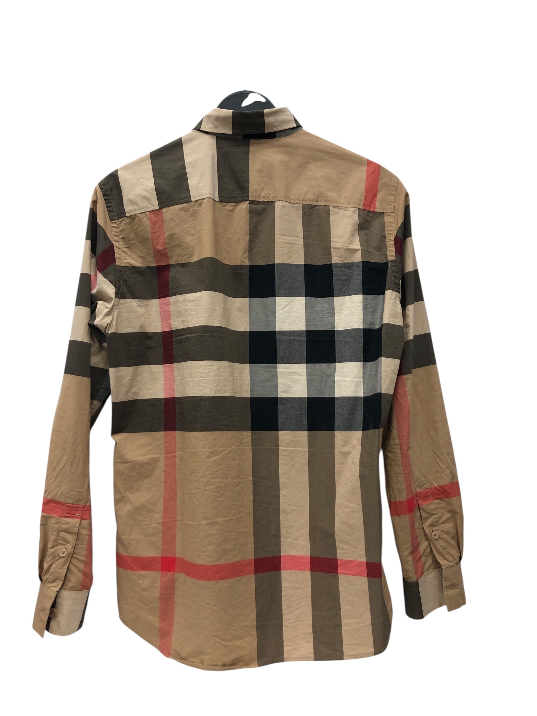 BURBERRY/LS Shirt/M/Cotton/CML/Plaid/ view 2