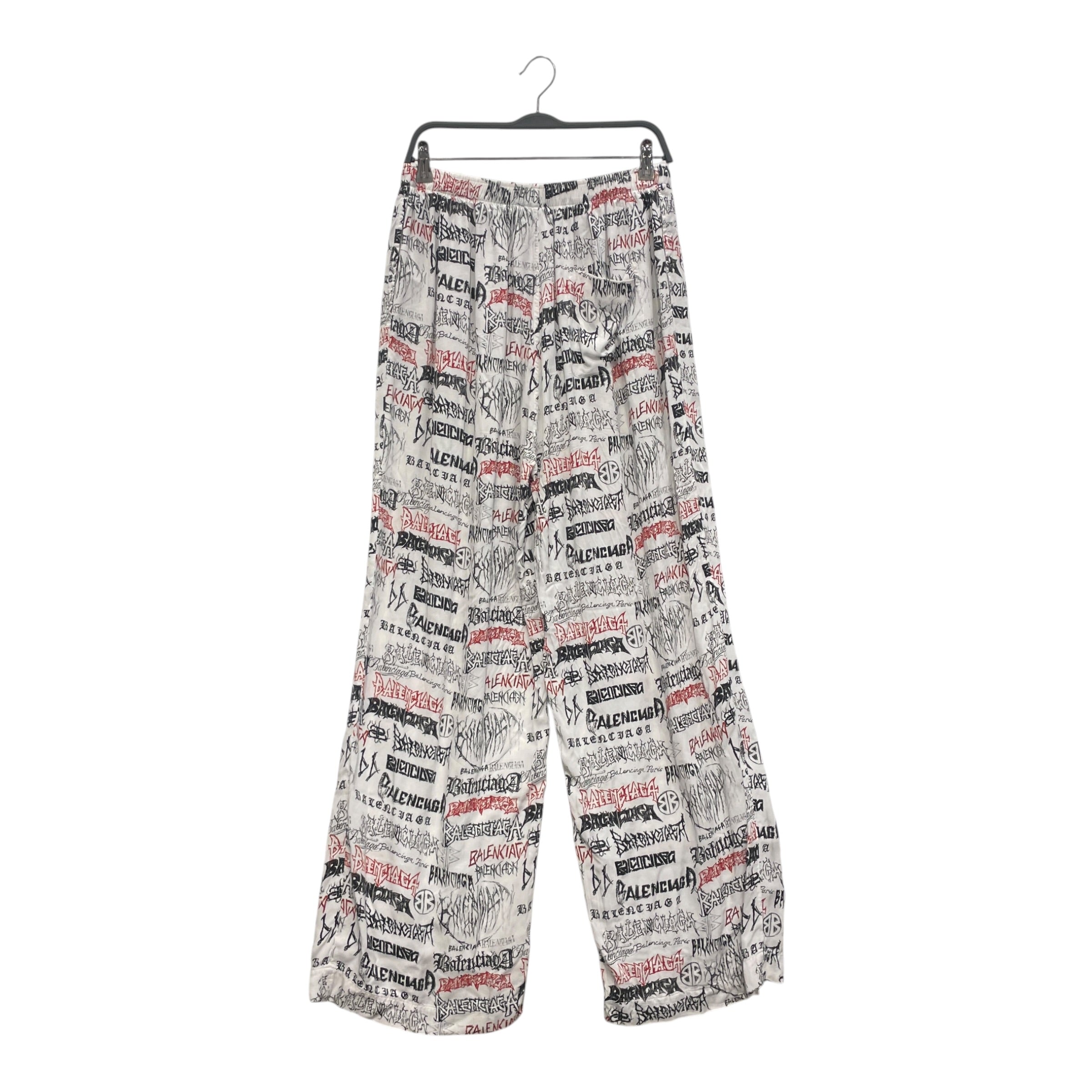 BALENCIAGA/Pants/50/Cotton/WHT/All Over Print/DIY PYJAMA METAL PRINT view 2