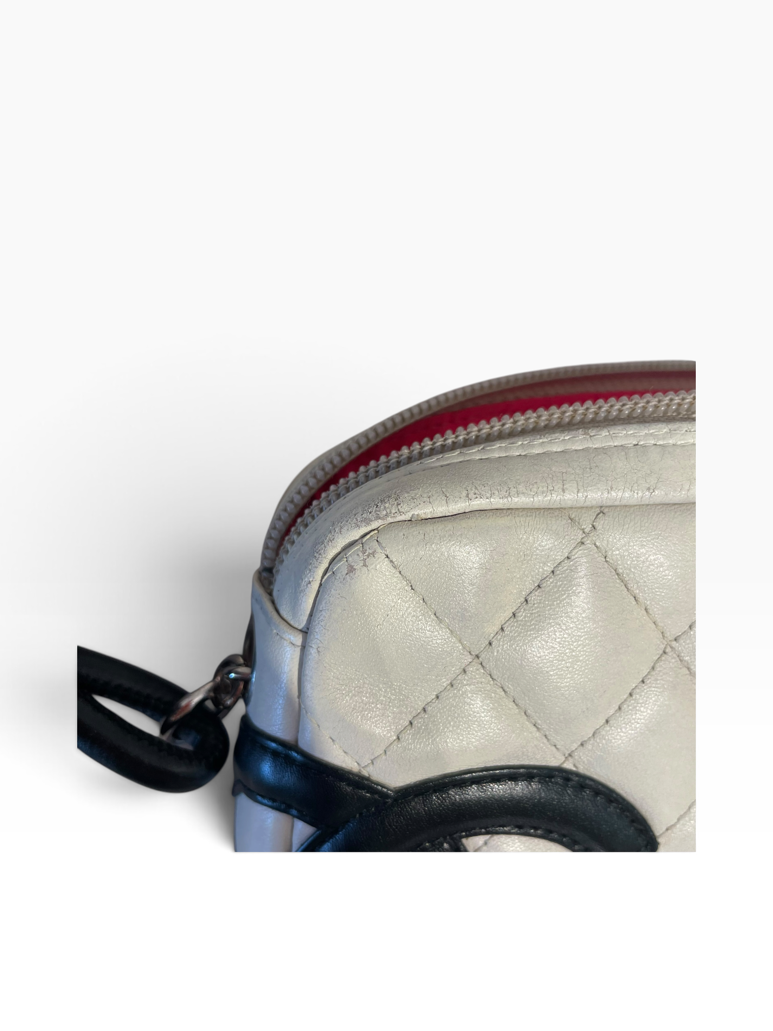CHANEL/Bag/Leather/WHT/Ligne Cambon Pochette view 6